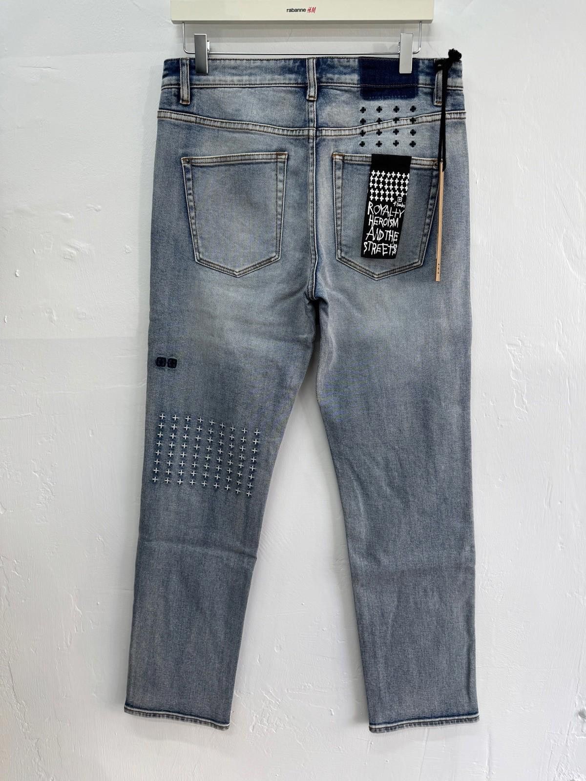 Ksubi new Ksubi mens denim jeans hazlow enjoy trashed blue 32 Size US 32 / EU 48 - 5 Thumbnail