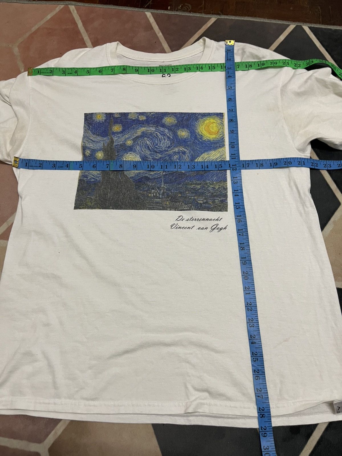 POP MART 💥De Sterrennacht Vincent Van Gogh Starry Night Art Tee Size US L / EU 52-54 / 3 - 8 Thumbnail