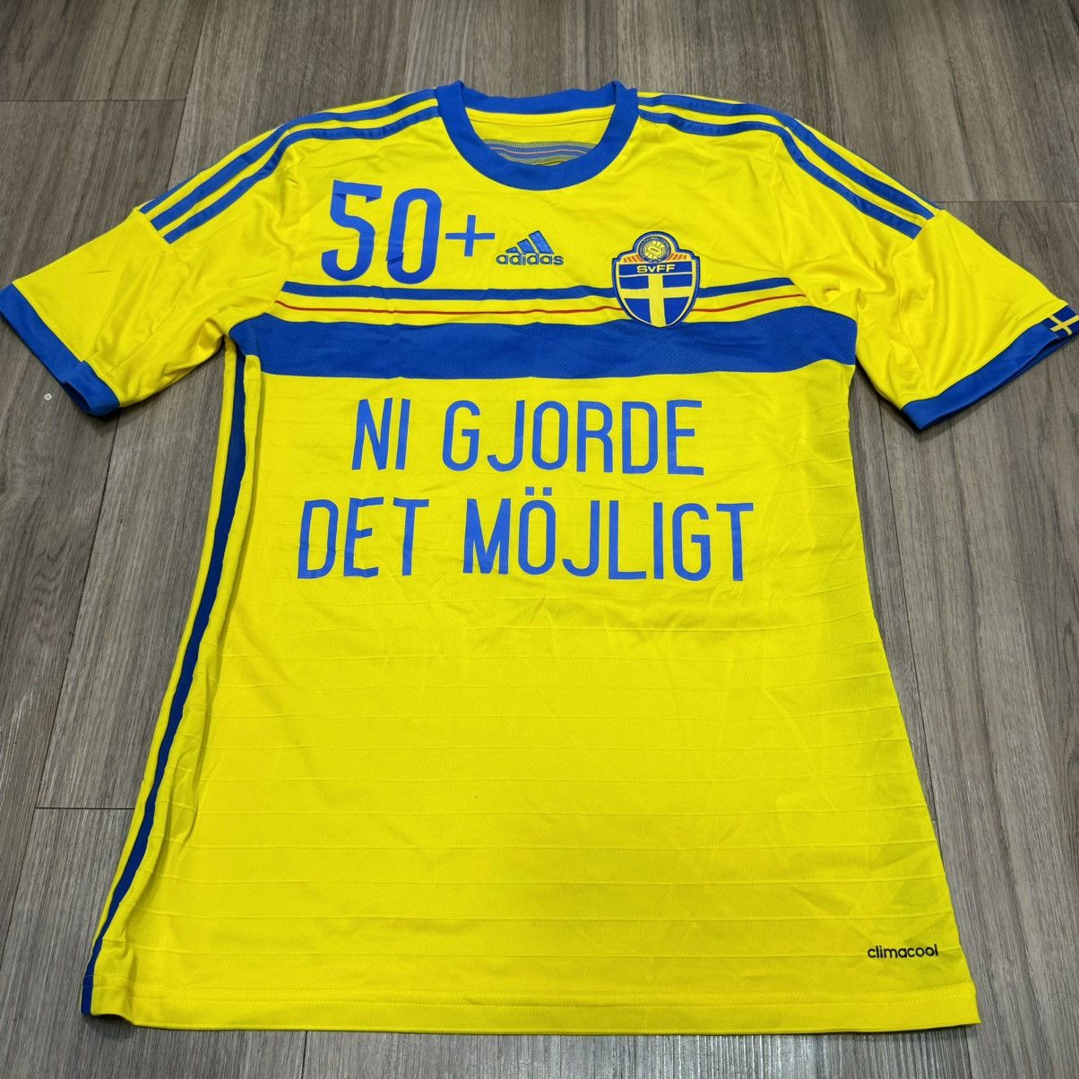 Adidas Sweden 14/15 Ibrahimovic 50+ special shirt Size US M / EU 48-50 / 2 - 1 Thumbnail