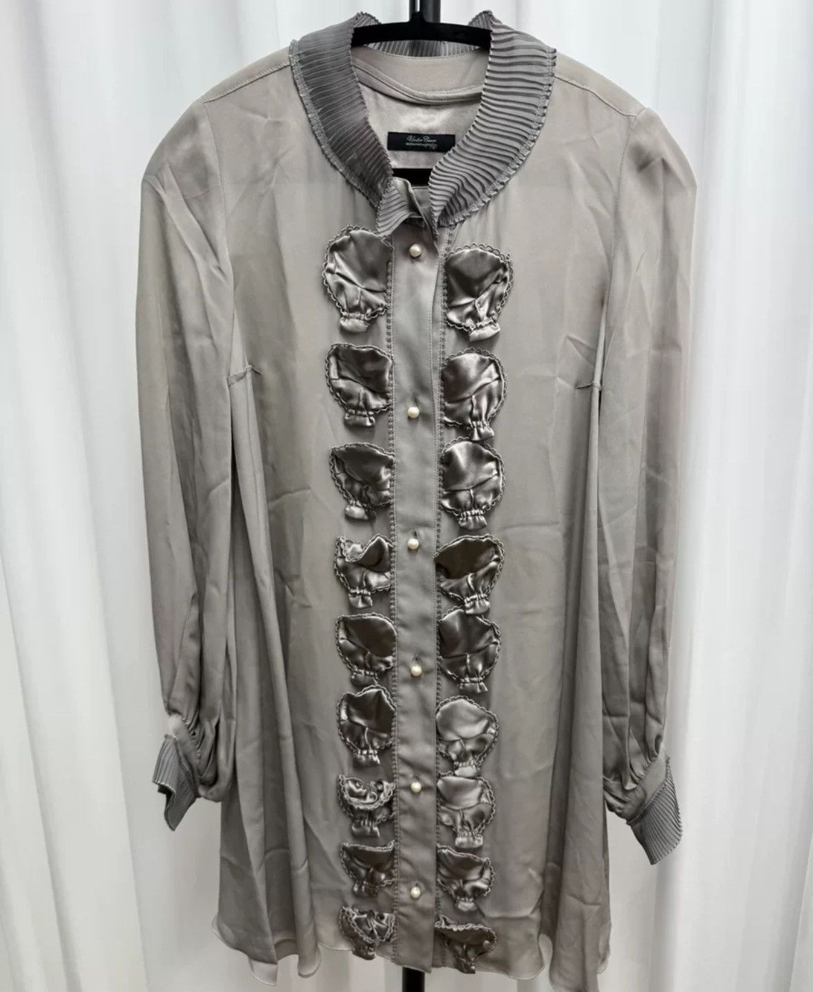 Undercover Undercover silk skull patch shirt Size US S / EU 44-46 / 1 - 1 Thumbnail