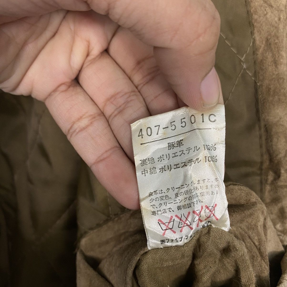 Japanese Brand 📌Vintage Genuine Leather Jacket Comme Ca Ism Big Logo Size US M / EU 48-50 / 2 - 22 Thumbnail