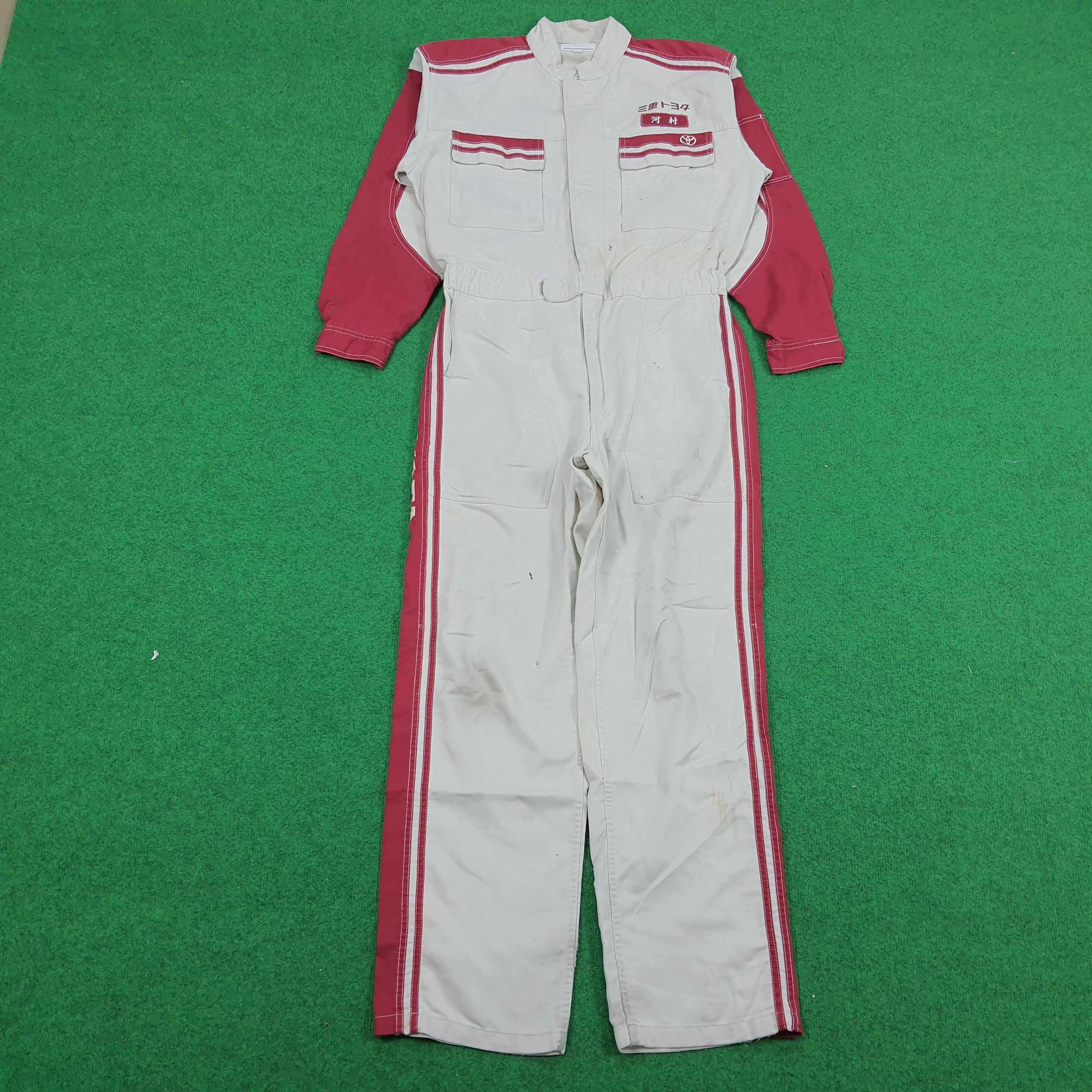 Japanese Brand × Vintage Vintage Tecno Toyota Japan Racing Workwear Coverall Size US M / EU 48-50 / 2 - 5 Thumbnail