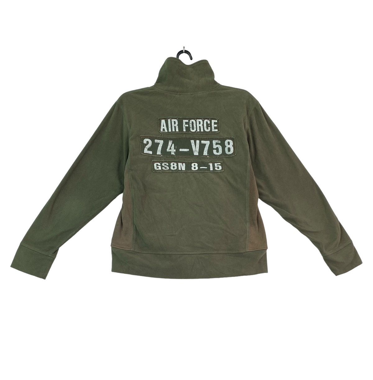 Vintage Vtg 90s Avirex USAF air force patch logo zip up jacket Size US M / EU 48-50 / 2 - 4 Thumbnail