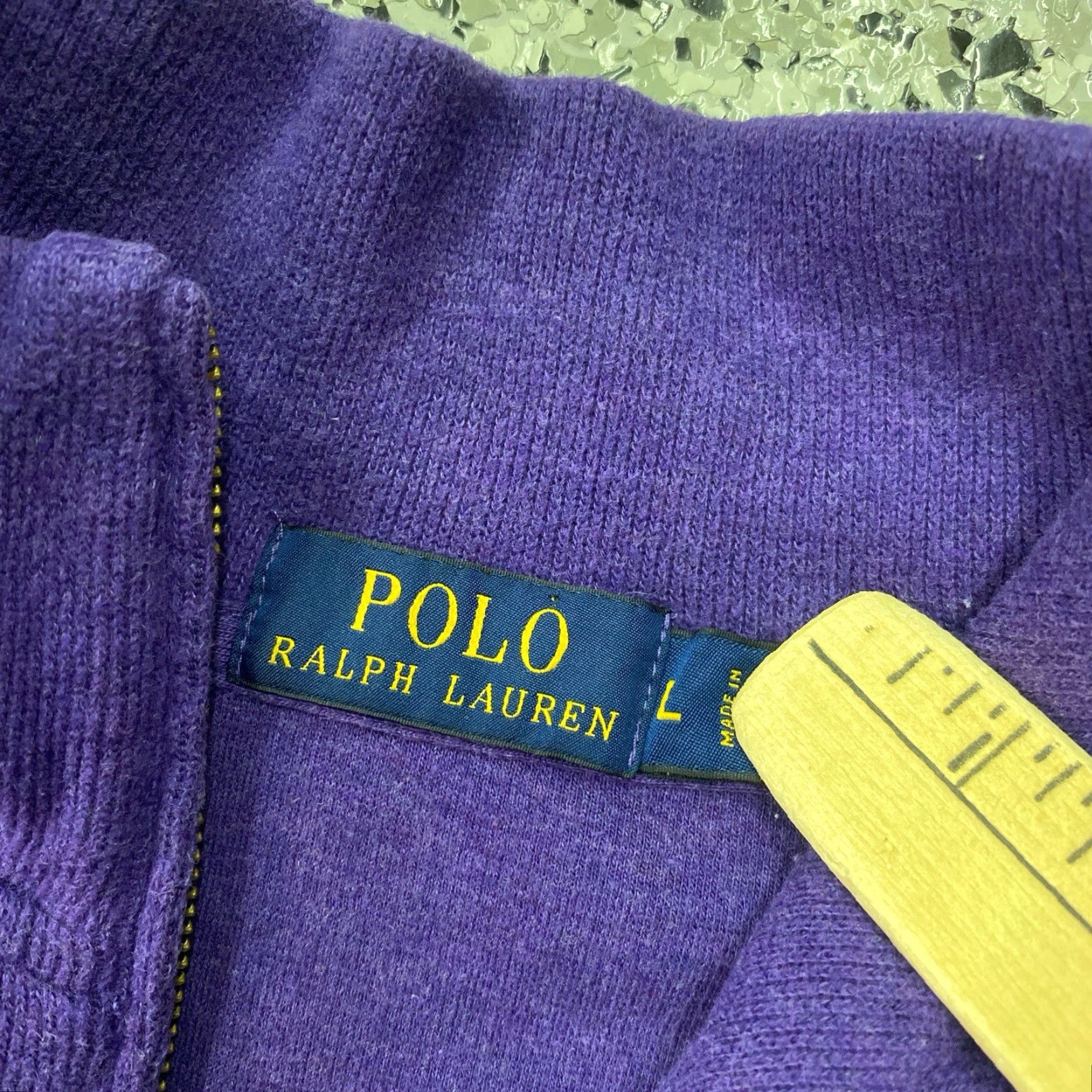 Polo Ralph Lauren Ralph Lauren Polo Sweater L Purple Pony Knit Pullover Zip Sweatshirt Mens Long Sleeve Turtleneck 1/4 Zip Casual Workwear Knit Cotton Logo Embroidered Size US L / EU 52-54 / 3 - 2 Thumbnail