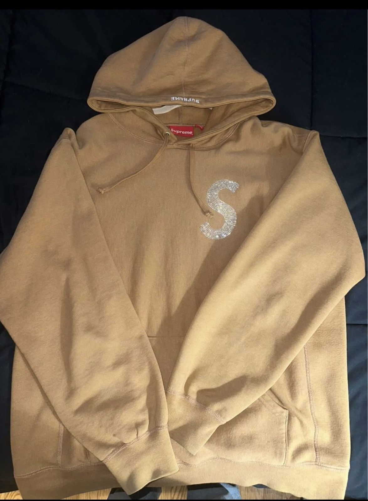 Supreme × Swarovski Supreme Swarovski S logo hoodie szn Size US M / EU 48-50 / 2 - 1 Thumbnail