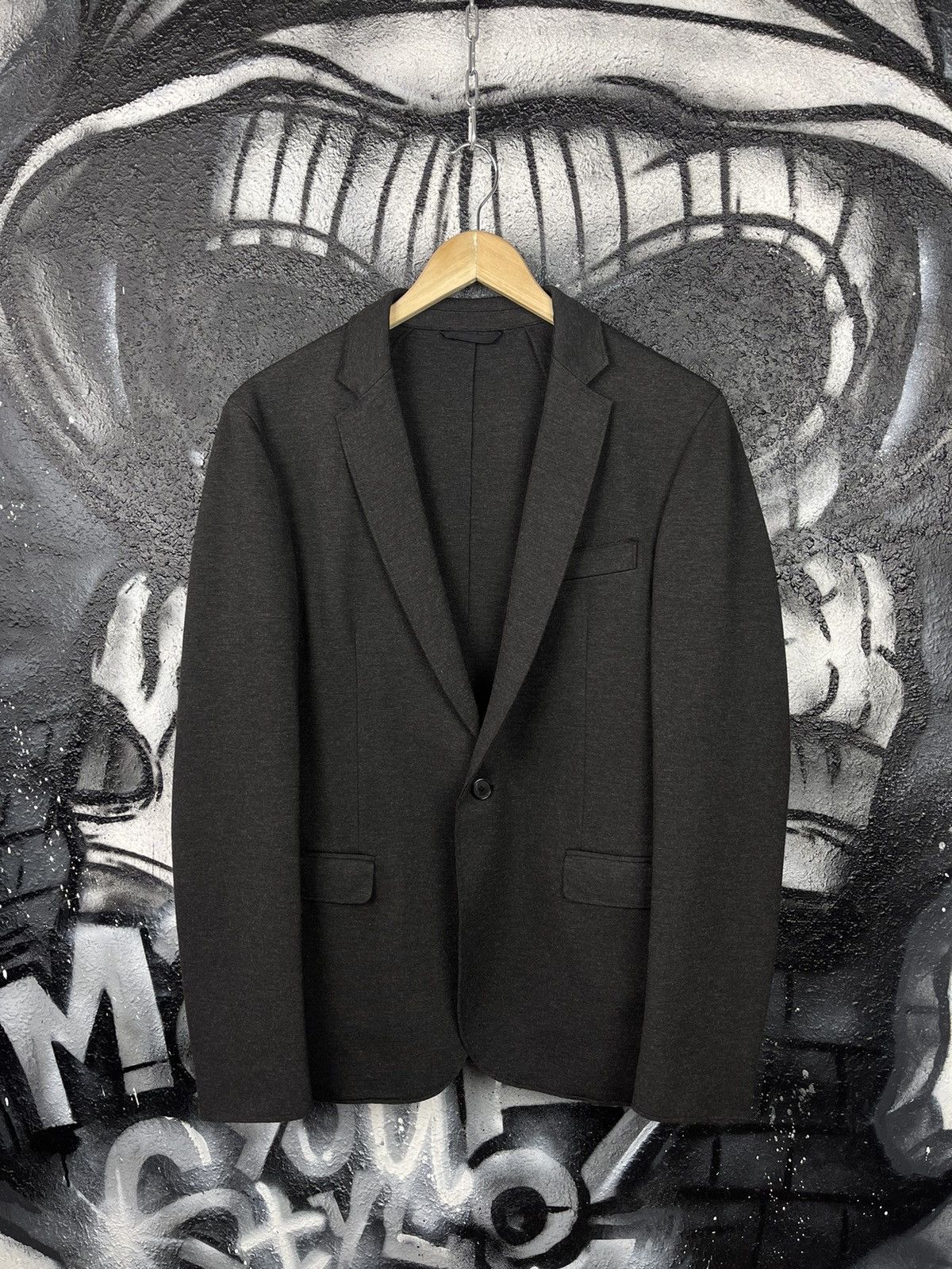 Dondup Dondup Dark Grey Italian Sport Blazer Jacket Men’s Size 50 Size 50S - 2 Thumbnail