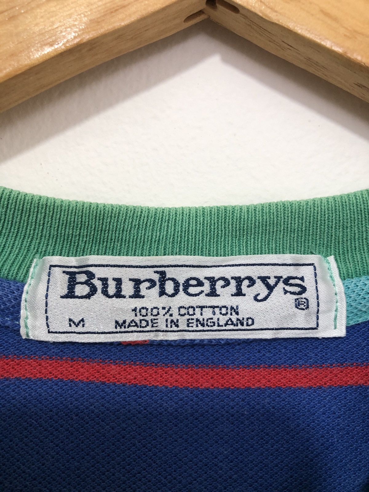 Burberry × Vintage Vintage Burberrys Striped T-Shirt Size US M / EU 48-50 / 2 - 3 Thumbnail