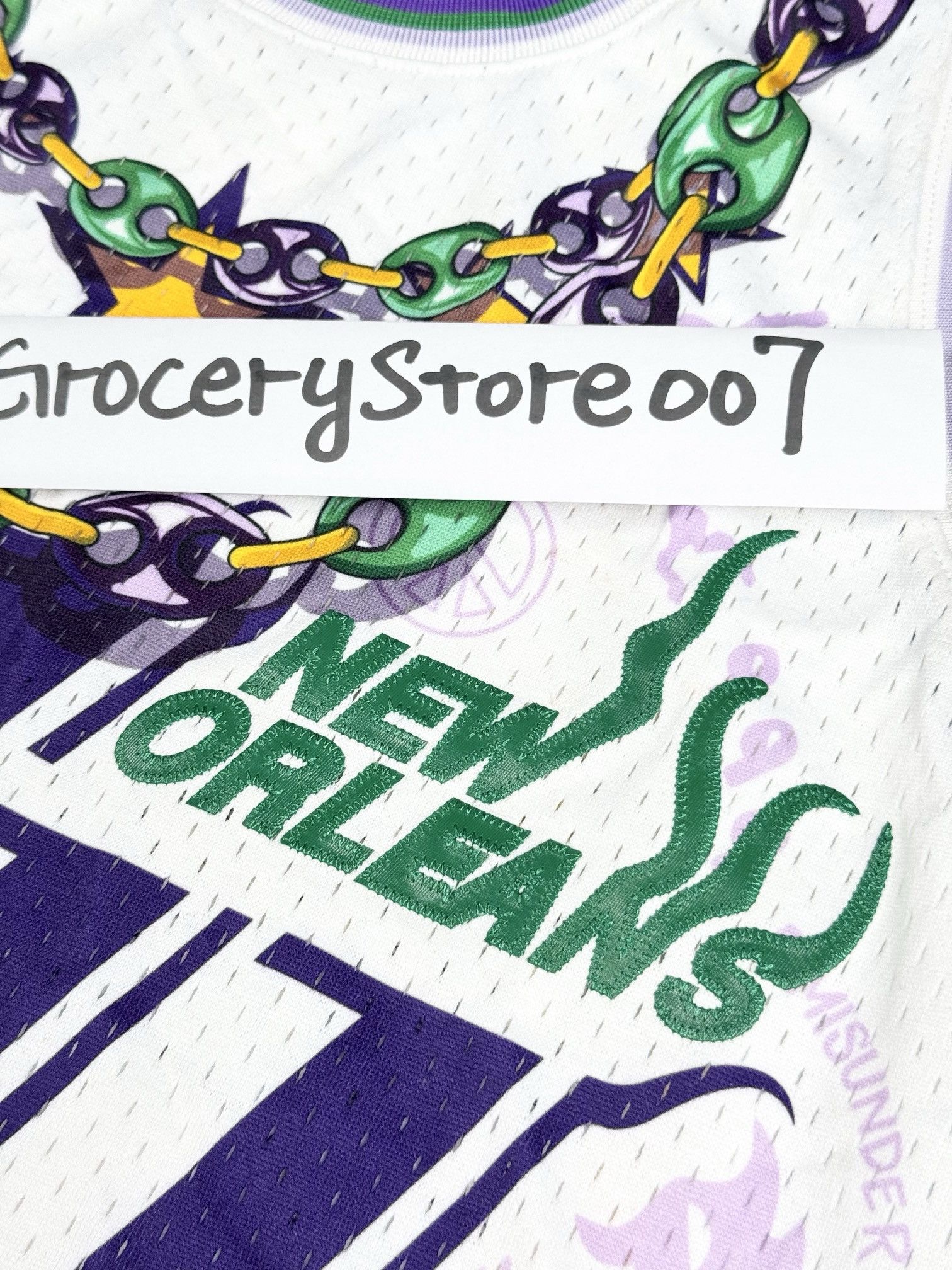 Mitchell & Ness LIL WAYNE YOUNG MONEY X NEW ORLEANS JAZZ JERSEY Size US L / EU 52-54 / 3 - 7 Thumbnail
