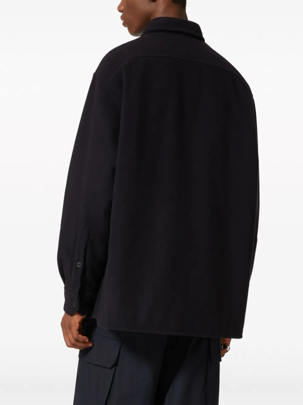 Valentino o1y0525 Logo Oversize Shirt in Black Size US XXL / EU 58 / 5 - 4 Thumbnail