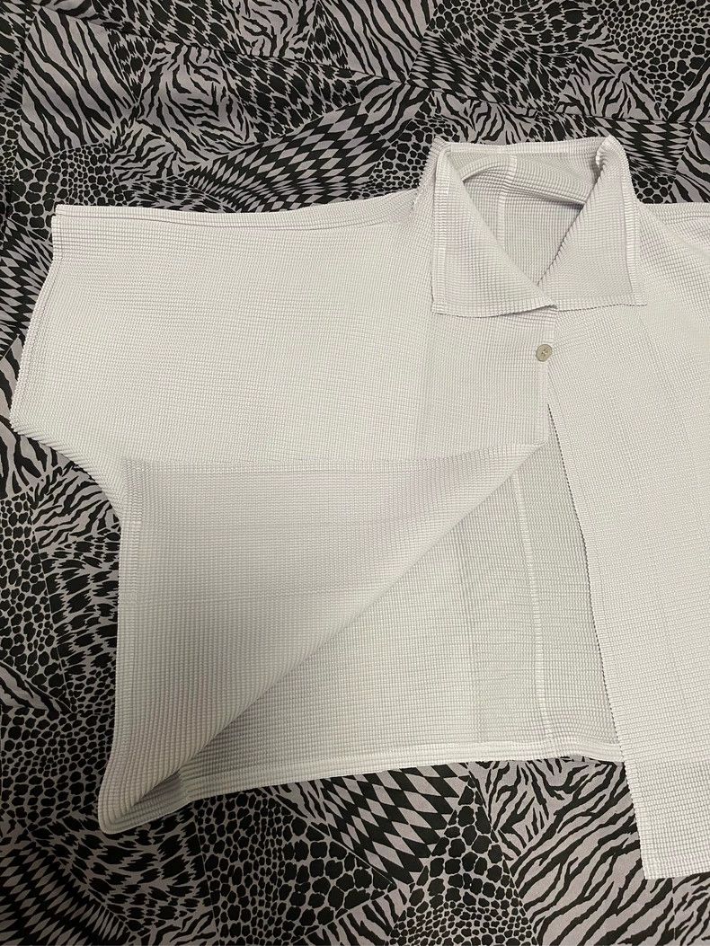 Issey Miyake issey miyake size:one size Short-sleeved button-down cardig Size M / US 6-8 / IT 42-44 - 3 Thumbnail