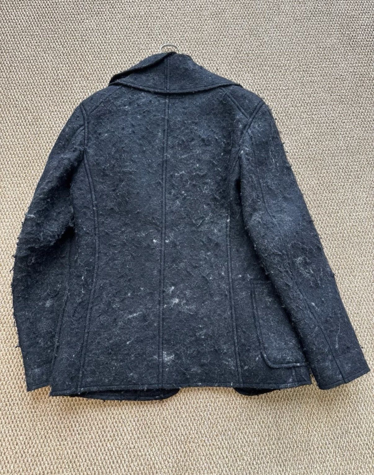 Comme des Garcons Comme des Garçons Dark Grey Distressed Wool Jacket K23 Size US S / EU 44-46 / 1 - 8 Thumbnail
