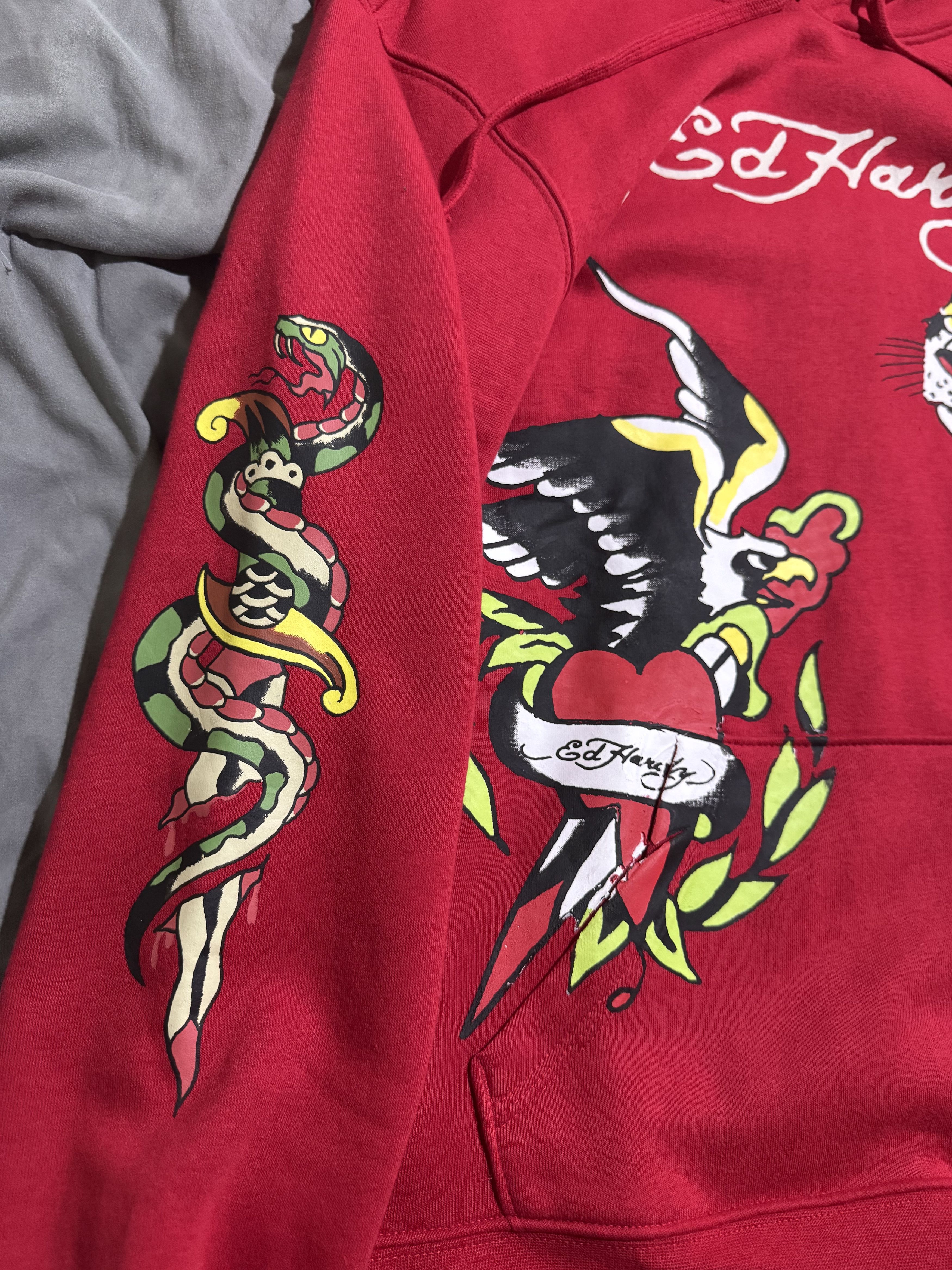 Ed Hardy Ed Hardy Eagle Tiger Red Hoodie Size US M / EU 48-50 / 2 - 4 Thumbnail