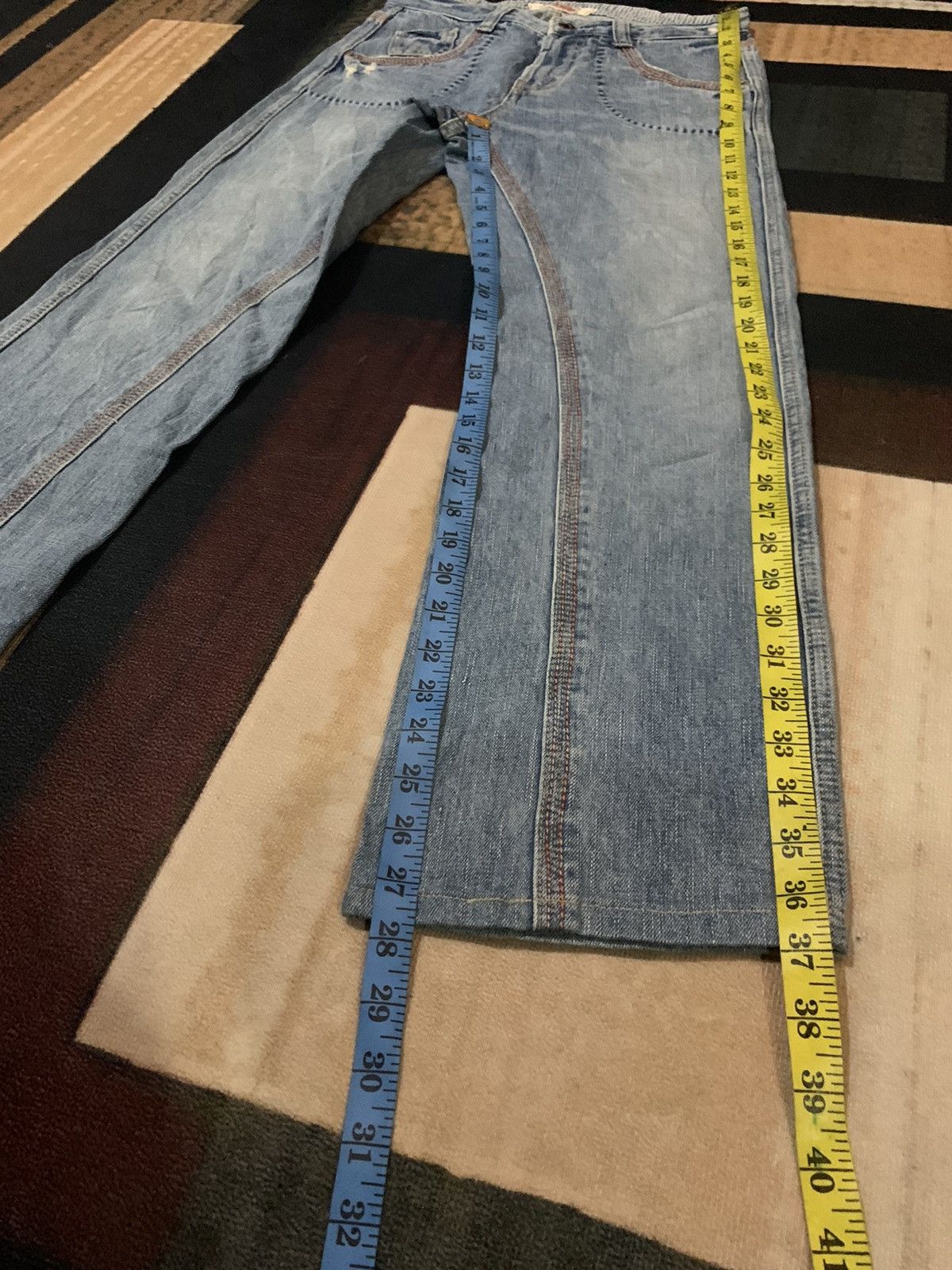 Le Grande Bleu (L.G.B.) Cube Sugar Denim Jeans Size US 29 - 18 Thumbnail
