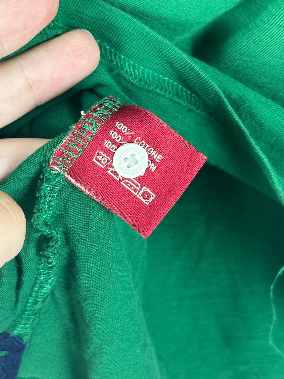 Boggi Vintage Boggi Milano 39 Luxury Green Polo T Shirt Size US L / EU 52-54 / 3 - 7 Thumbnail