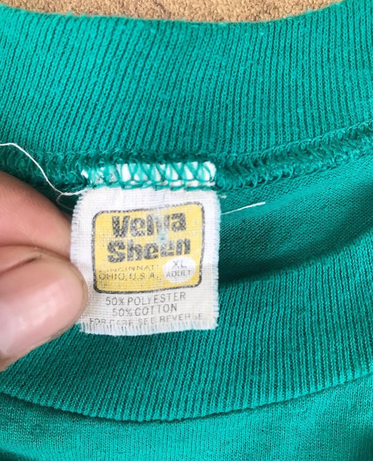 Velva Sheen Vintage mickey mouse by velva sheen single stitch Size US XL / EU 56 / 4 - 5 Thumbnail