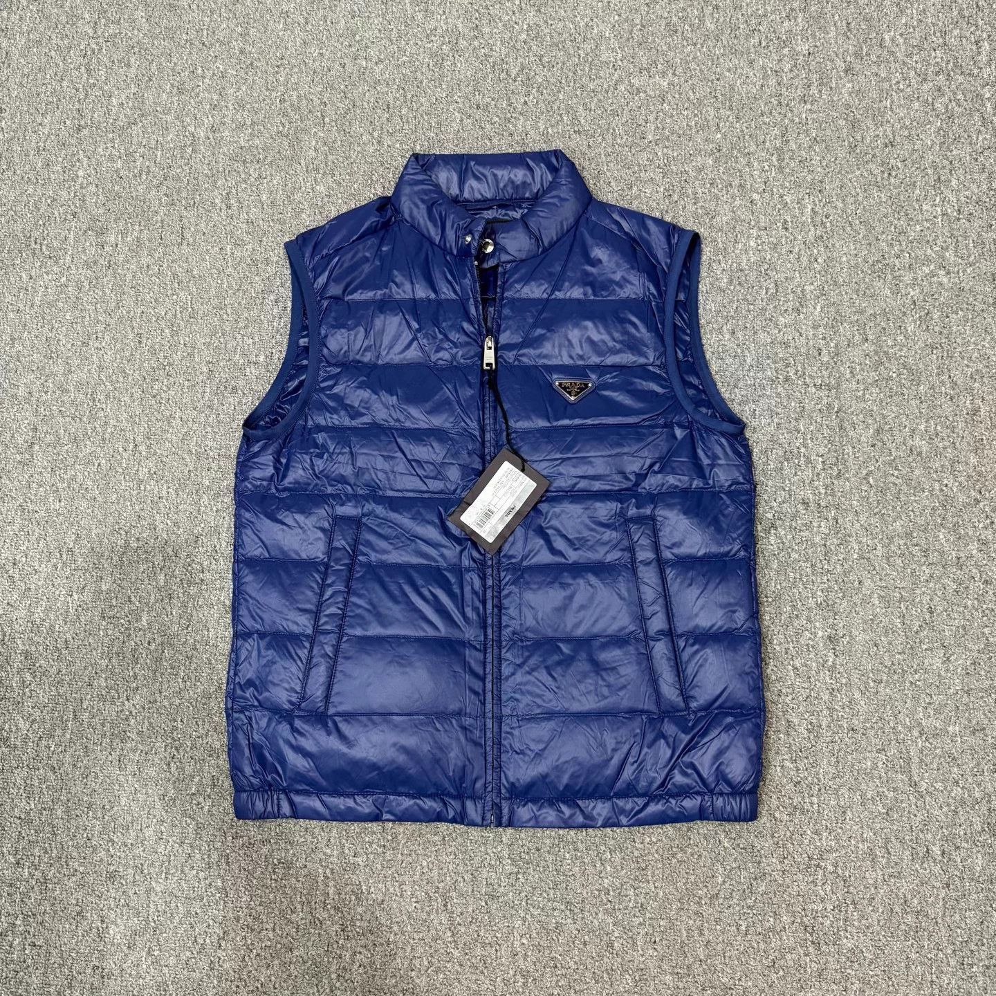 Prada Prada Down Vest with Triangle Logo-yf | Grailed