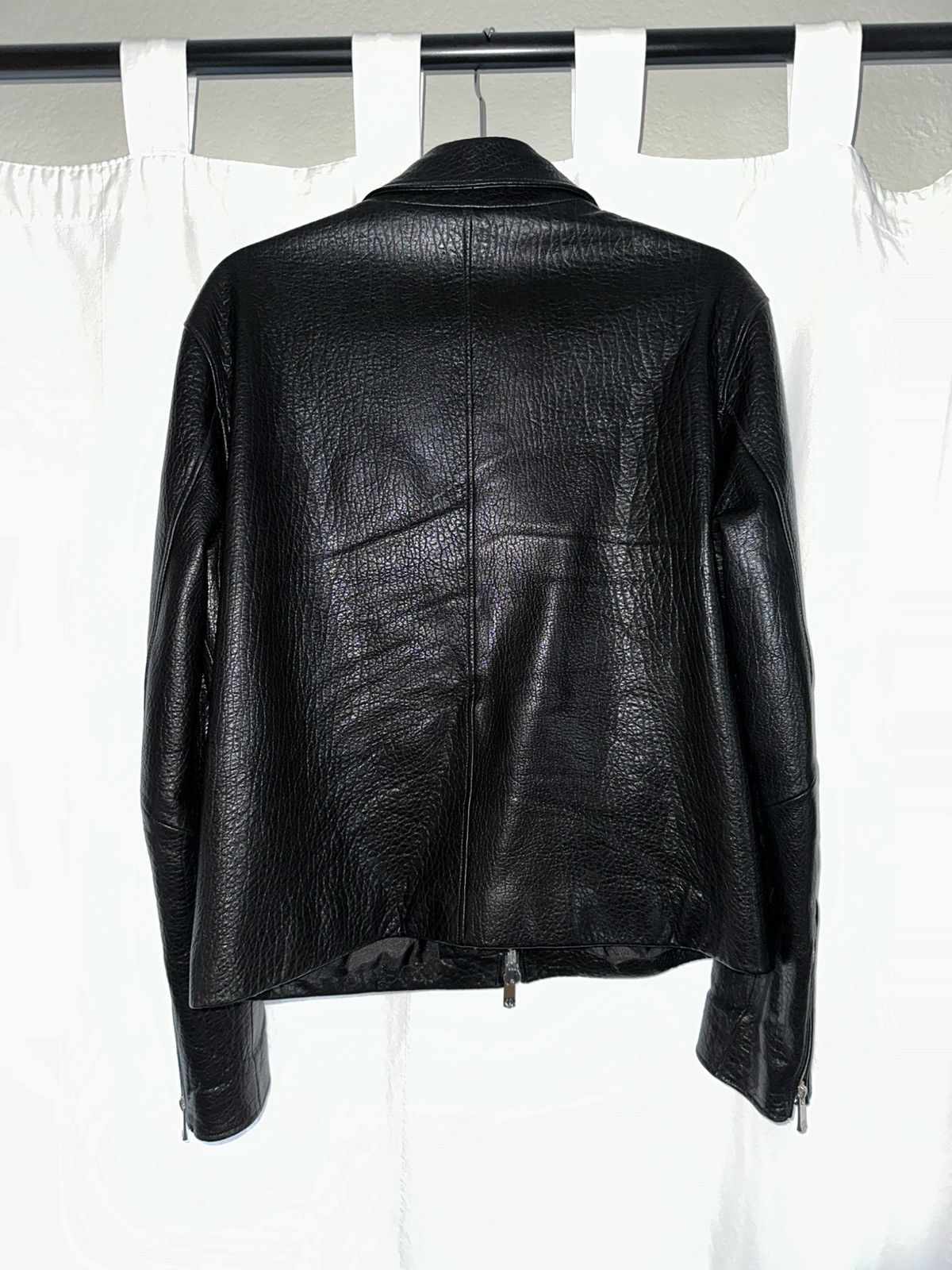 Pearled Ivory GRAIN BLOUSON JACKET (BLACK) Size US M / EU 48-50 / 2 - 3 Thumbnail