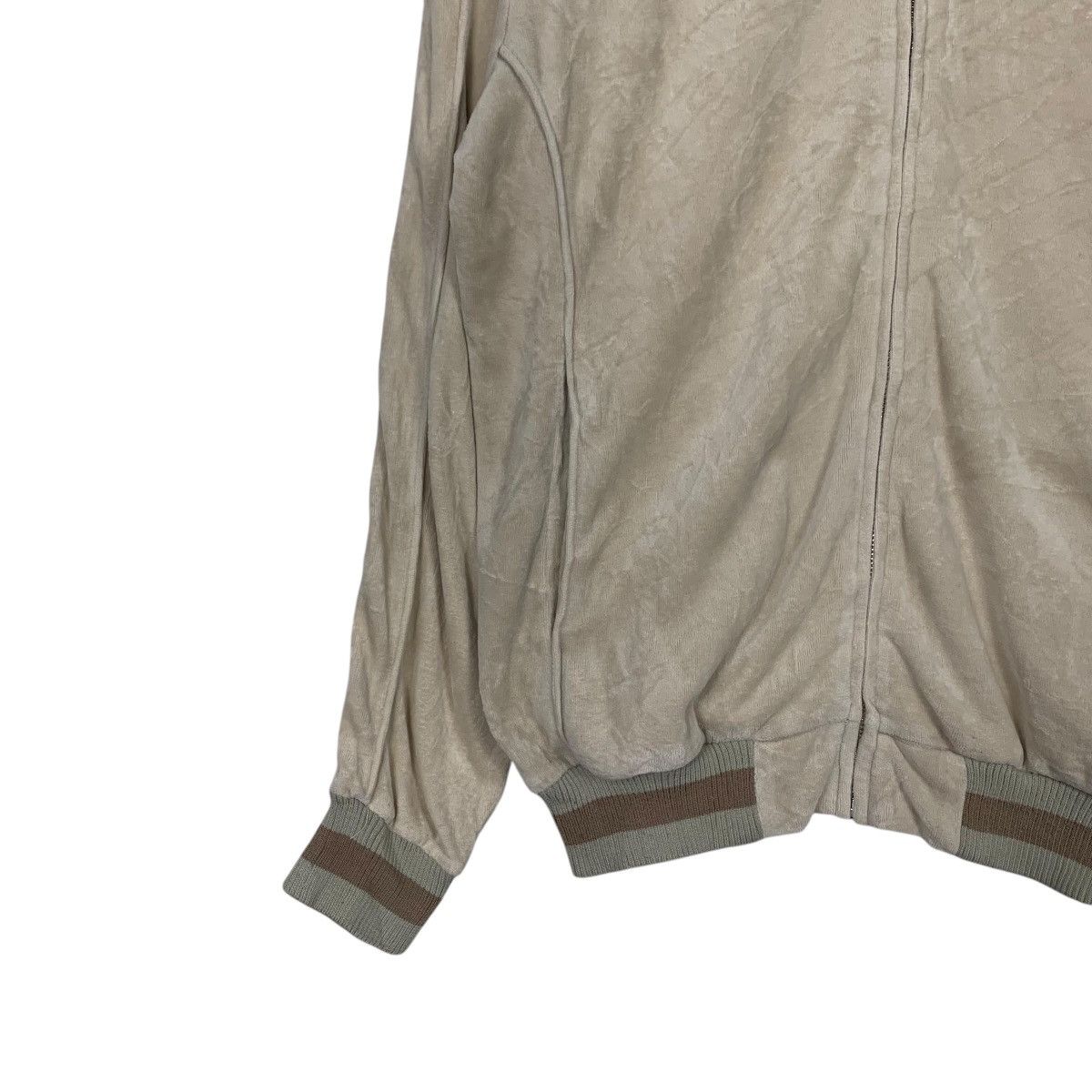 Japanese Brand TROUPERS Big Logo Velvet Sweater Bomber Jacket #2389-C107 Size US M / EU 48-50 / 2 - 5 Thumbnail