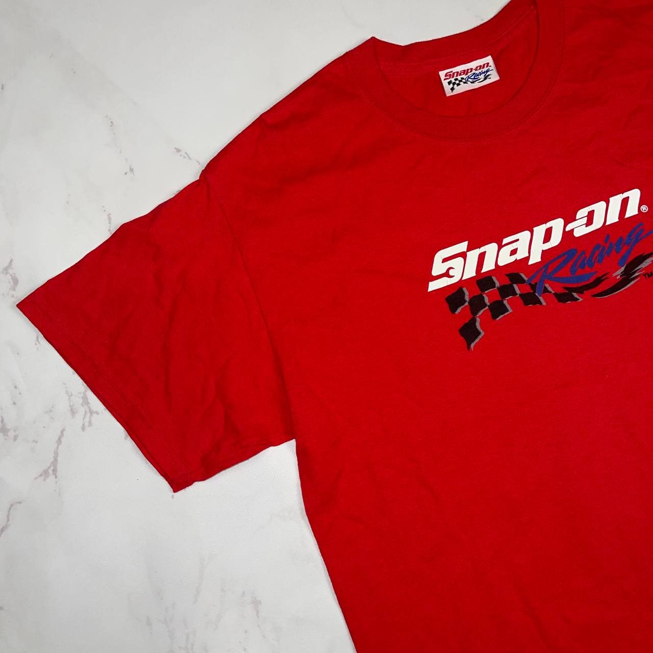 Vintage Vintage Racing Snap On Tools Tshirt Red t-shirt size XL Size US XL / EU 56 / 4 - 4 Thumbnail