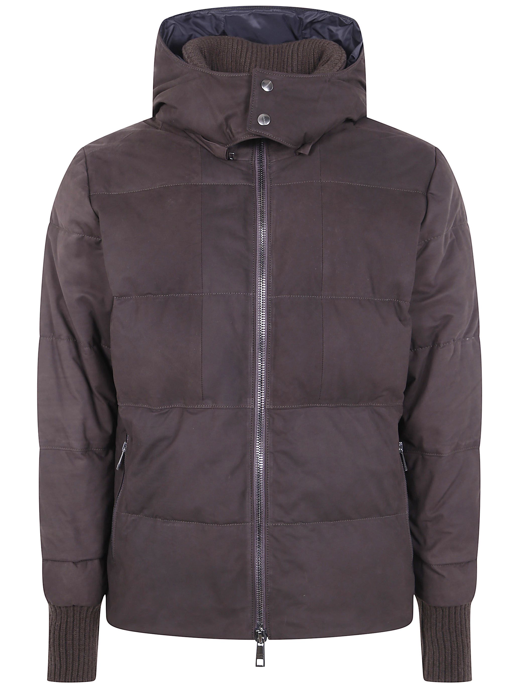 Giorgio Brato NABUCK LEATHER PADDED JACKET Size US M / EU 48-50 / 2 - 1 Thumbnail