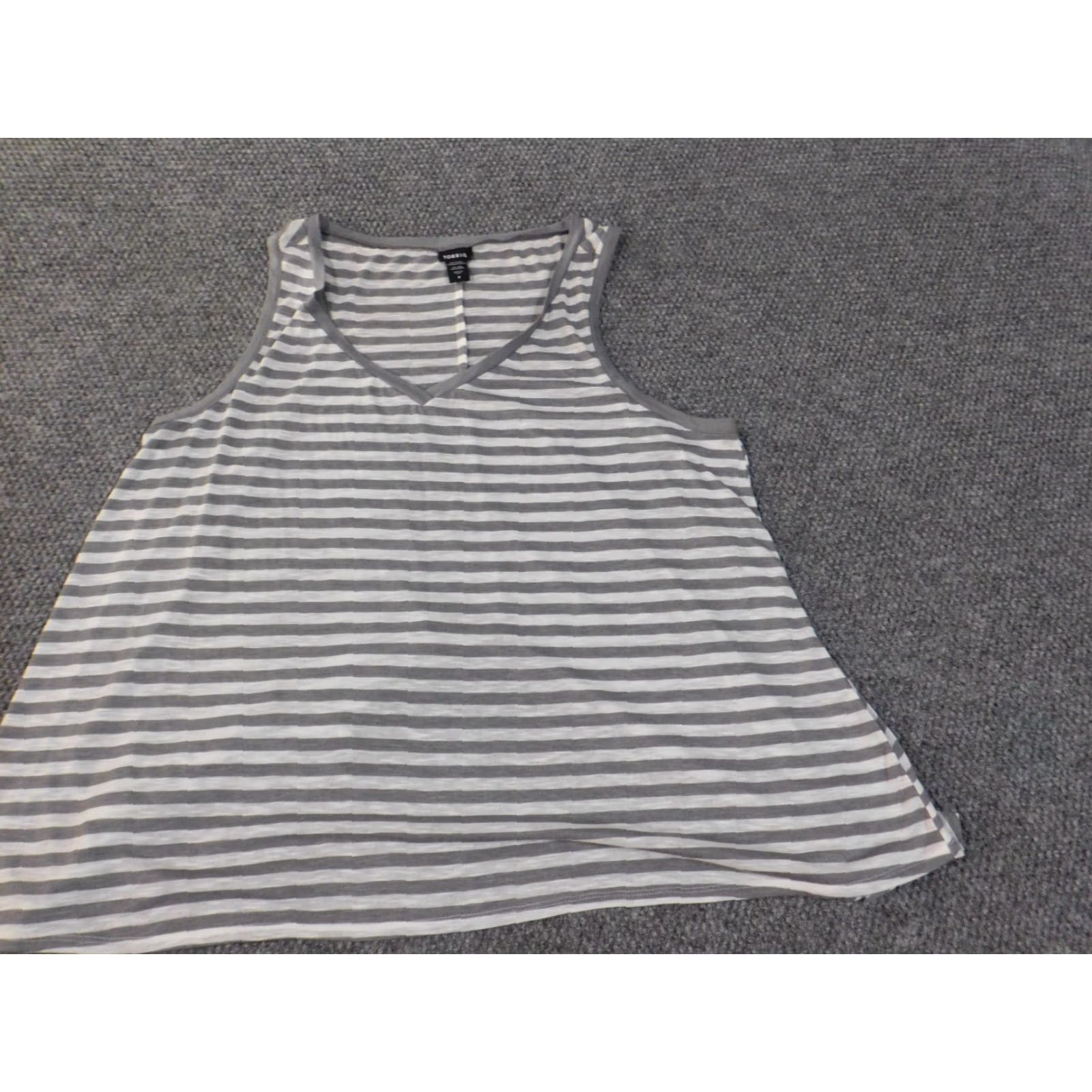 Torrid Torrid Blouse Tunic Sleeveless V-Neck Pullover 3X Plus Women Gray Slit Casual Shirt Size XXL / US 16-18 / IT 52-54 - 2 Thumbnail
