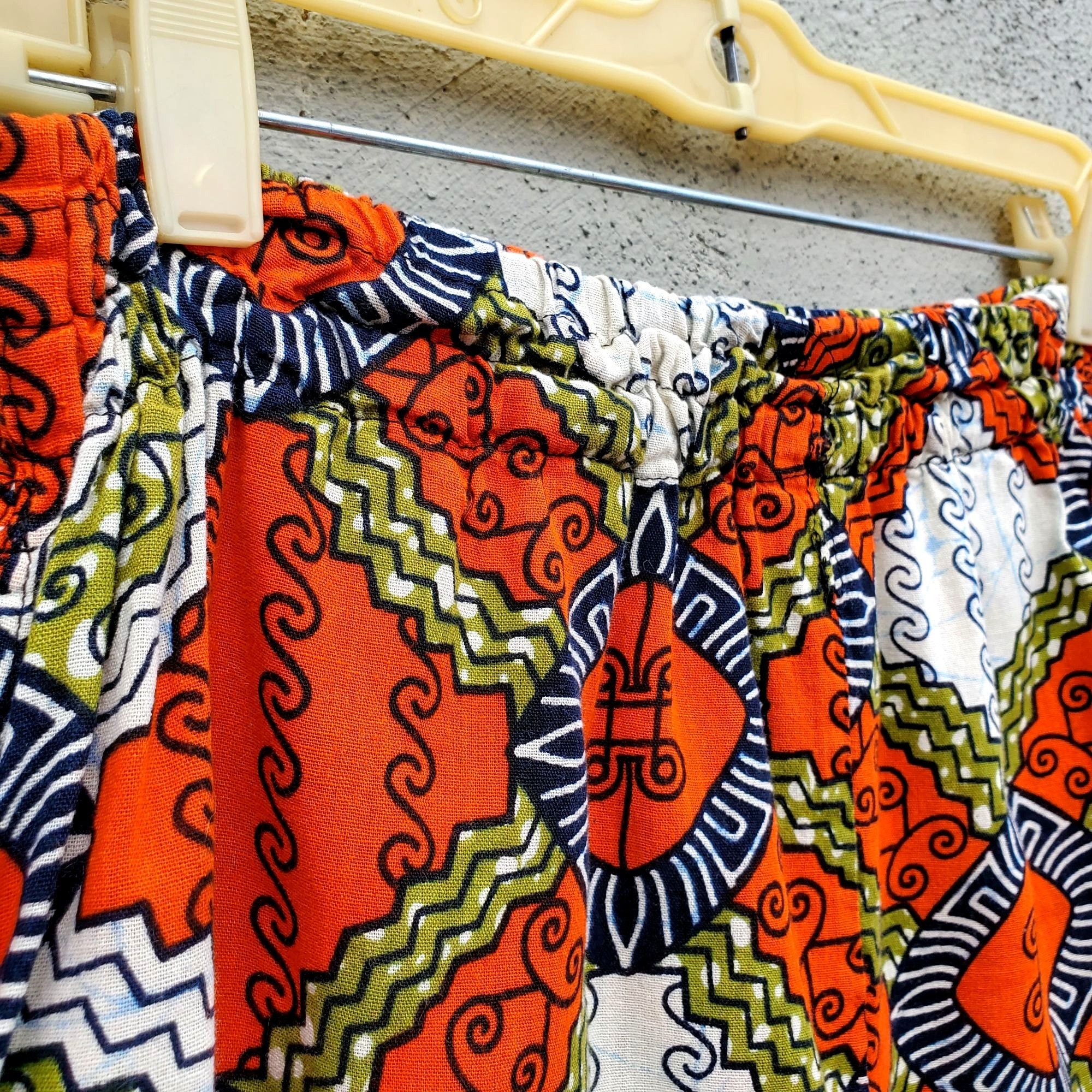 Other Vintage African Wax Print Baggy Shorts Festival Boho Unisex Size US 36 / EU 52 - 4 Thumbnail