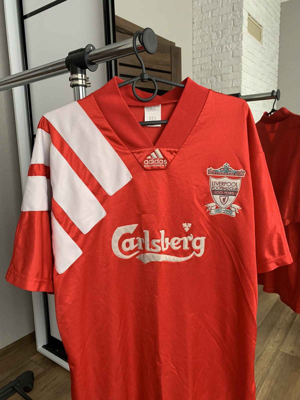 1992/1993 Liverpool Adidas Equipment Soccer Jersey Vintage