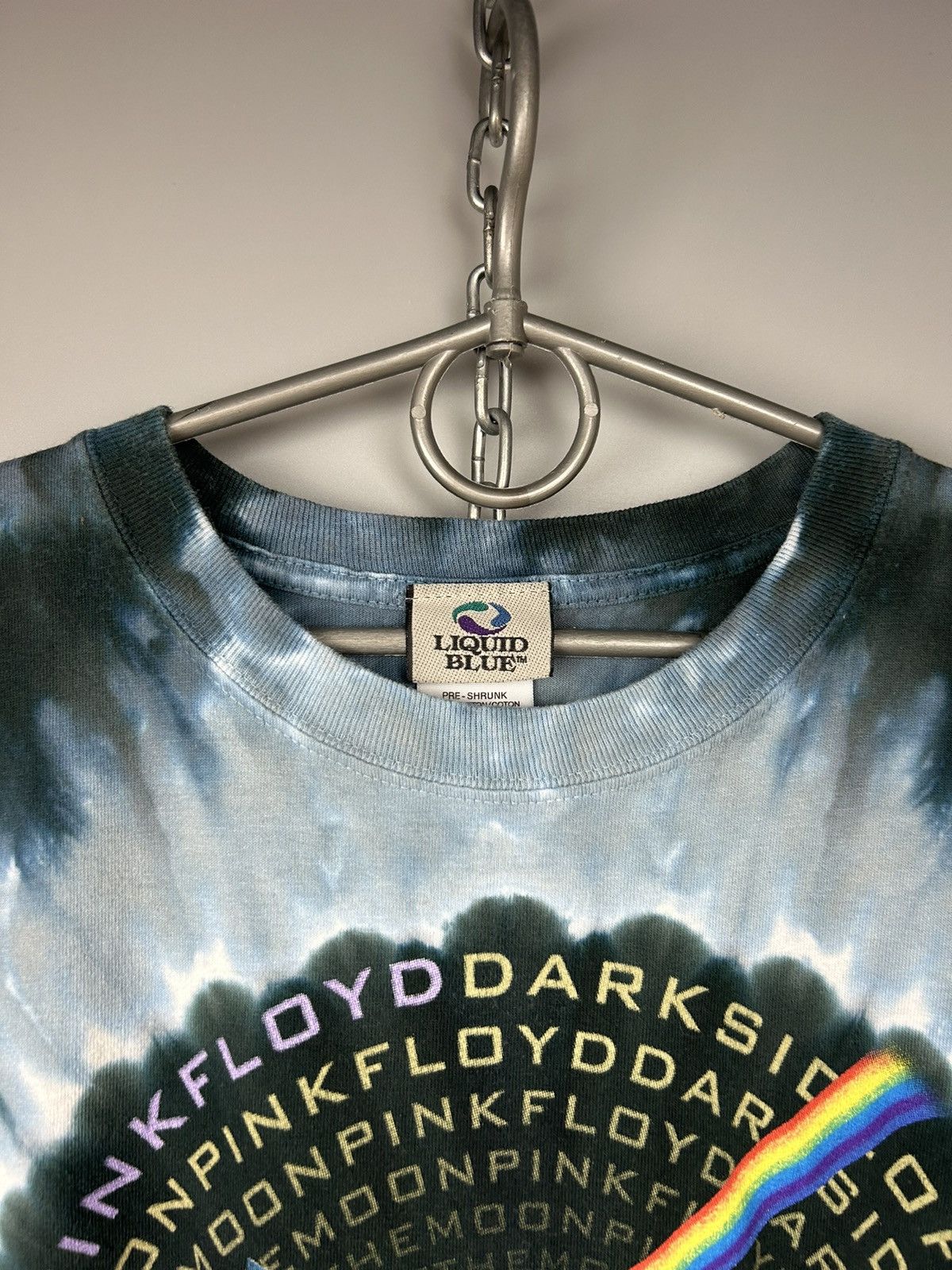 Band Tees × Liquid Blue × Vintage Vintage Pink Floyd Dark Side of The Moon Tie Dye T shirt Size US M / EU 48-50 / 2 - 2 Thumbnail