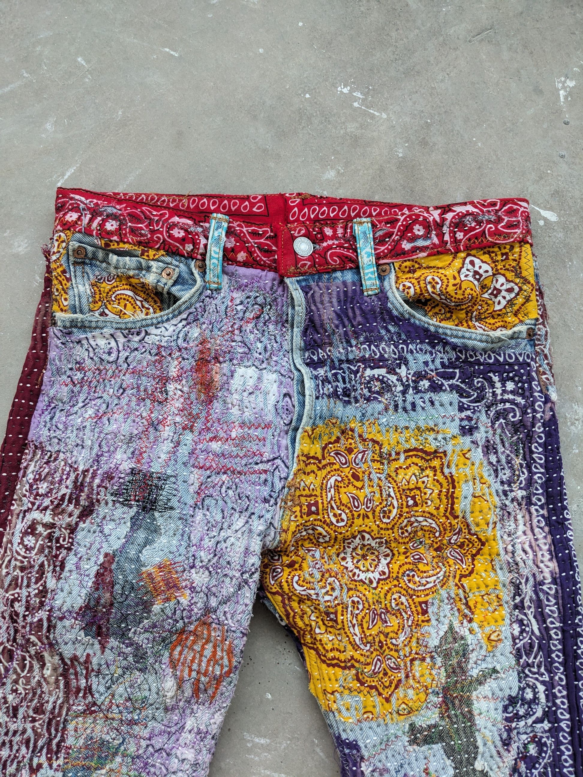 Japanese Brand × Levi's × Vintage OPEN ORDER 🔥 Inspired Proleta Re Art Uroboros Levis Denim Size US 30 / EU 46 - 7 Thumbnail