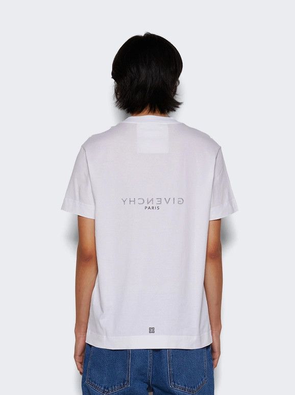 Givenchy o1mle0226 Slim Fit Reverse Tee Shirt in White Size US XXL / EU 58 / 5 - 5 Thumbnail