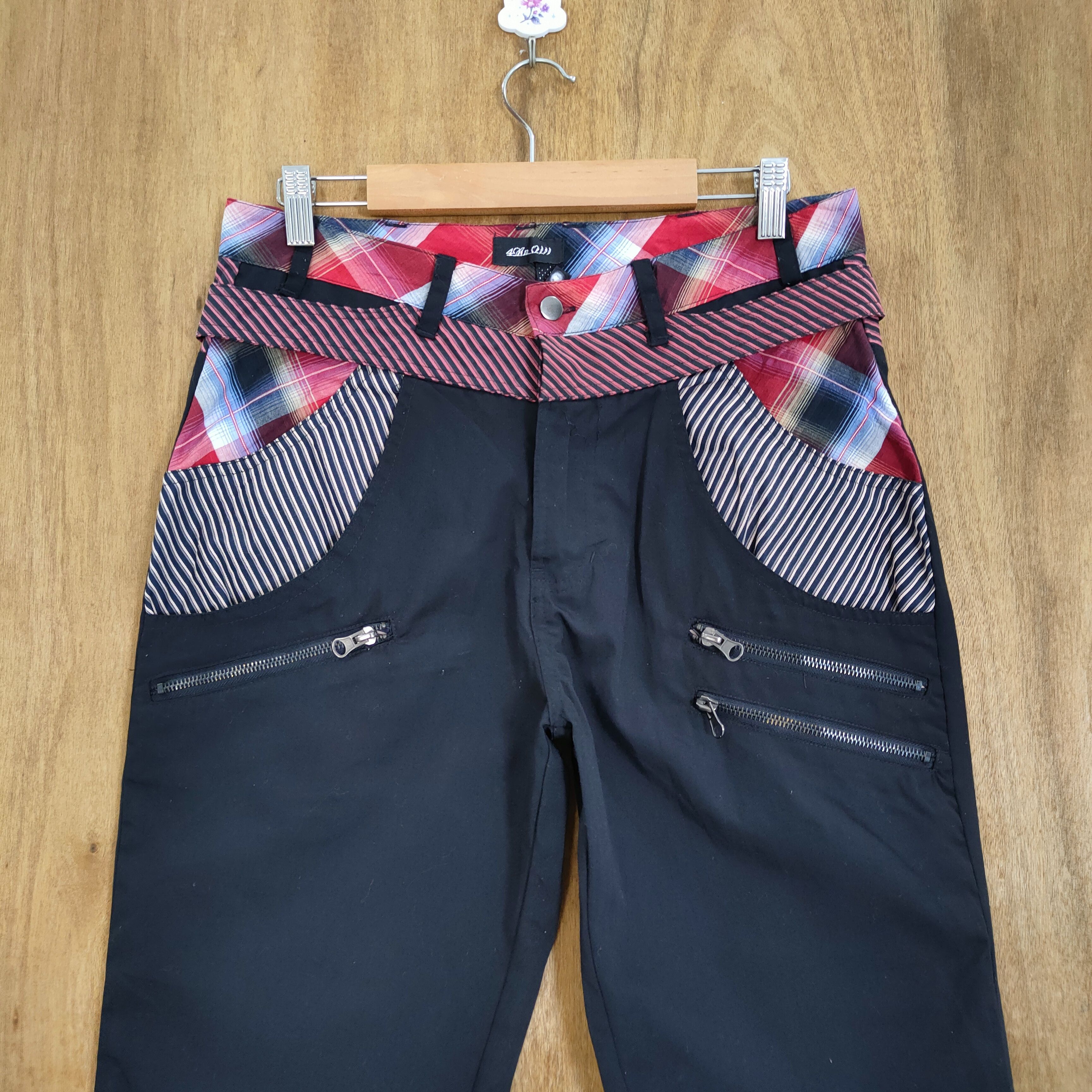 Japanese Brand JAPANESE BLACK DOUBLE WAIST MULTIPOCKET PANTS Size US 30 / EU 46 - 2 Thumbnail