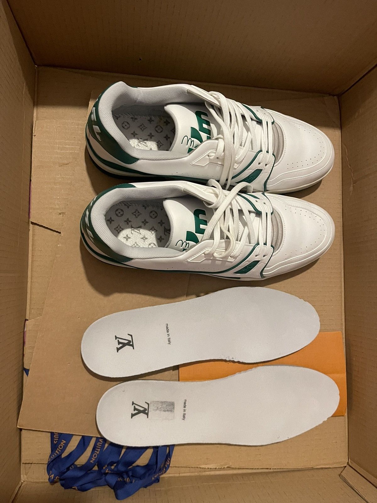 Louis Vuitton Louis Vuitton LV Low Trainer OG Green Size US 10.5 / EU 43-44 - 7 Thumbnail
