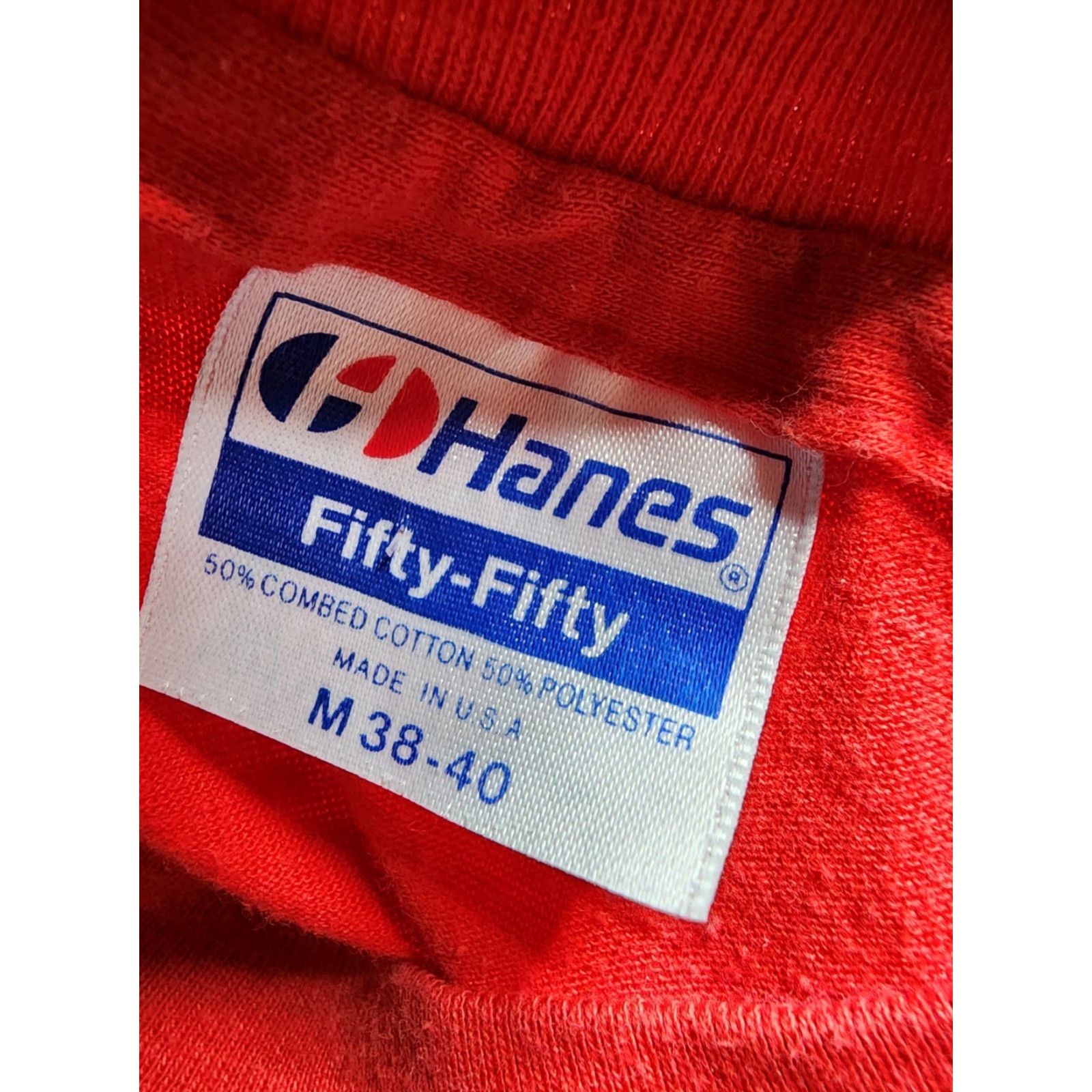 Hanes VINTAGE Hanes T-Shirt 80s Adult M Red New York City Statue of Liberty Graphic Size US M / EU 48-50 / 2 - 5 Thumbnail
