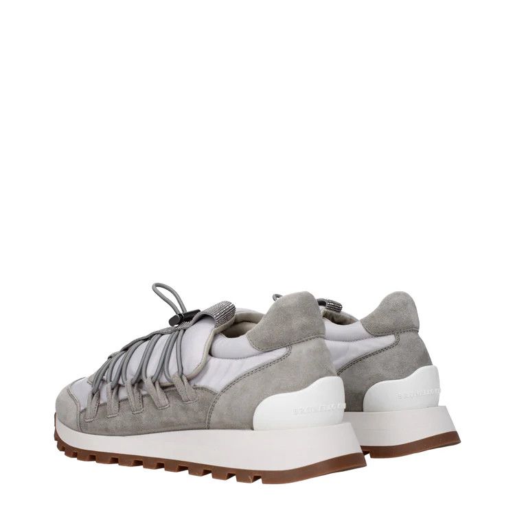 Brunello Cucinelli ob1o1e1024 Fabric Sneakers in Grey Size US 6 / IT 36 - 4 Thumbnail