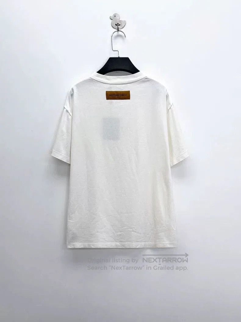 Louis Vuitton Louis Vuitton White Logo Embroidered T. Size US XS / EU 42 / 0 - 2 Thumbnail