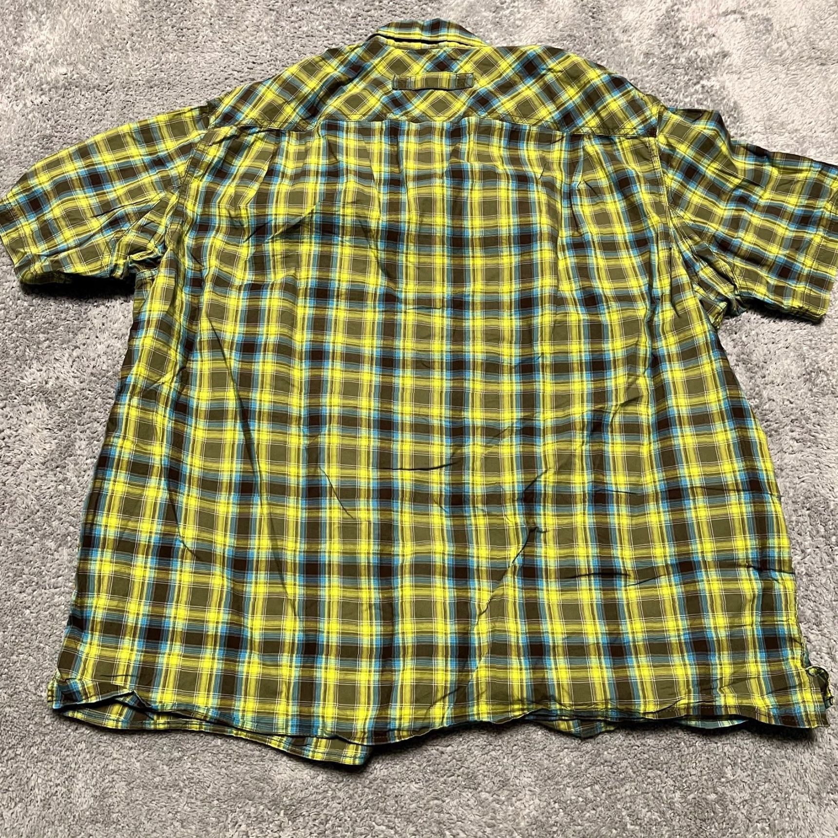 Duluth Trading Company Duluth Trading Shirt Mens XL Trail Hiking BBQ Relaxed Fit Untucked Plaid Green Shirt XL Mens Green Size US XL / EU 56 / 4 - 3 Thumbnail