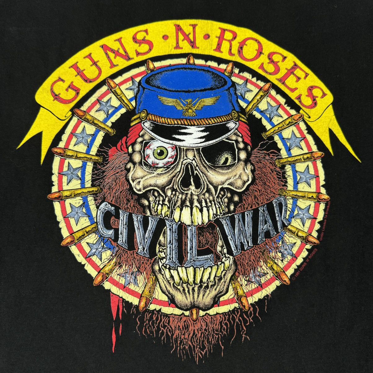 Band Tees Vintage 1991 Guns N’ Roses Civil War Get In The Ring T Shirt Size US XXL / EU 58 / 5 - 6 Thumbnail