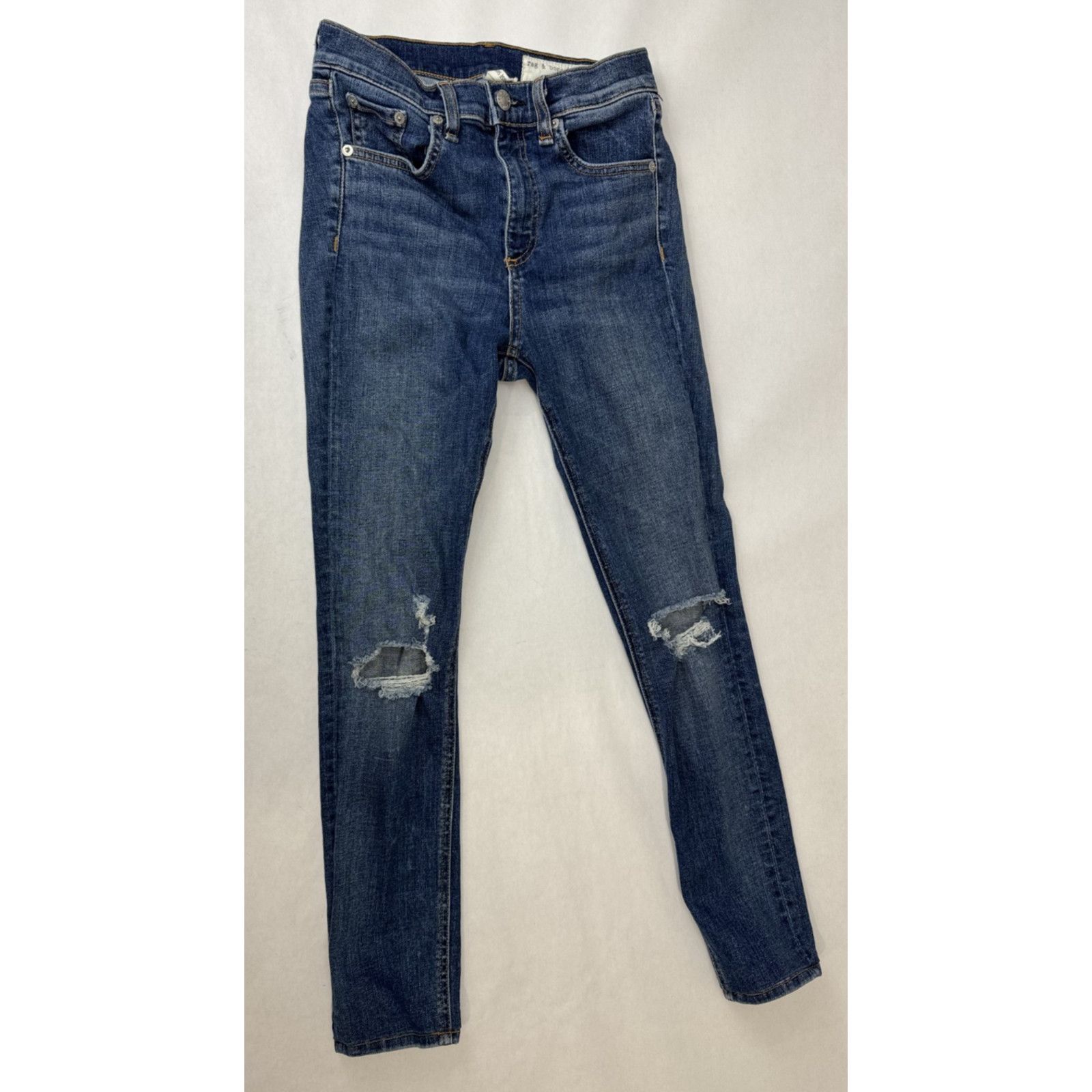 Rag & Bone Rag & Bone High Rise Skinny Jeans W1532K520BO 17409 Size 25 Size 25" / US 0 / IT 36 - 1 Thumbnail