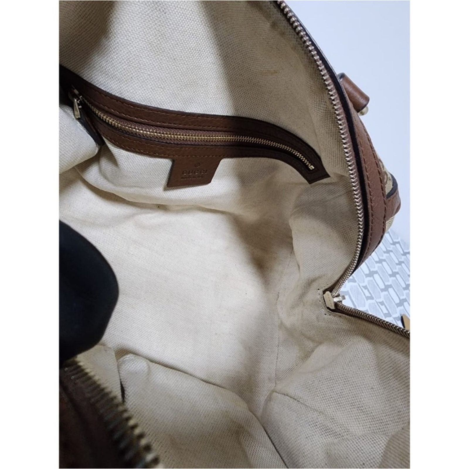 Gucci Authentic Gucci GG Canvas Top Handle Bag Brown/Beige Size ONE SIZE - 11 Thumbnail