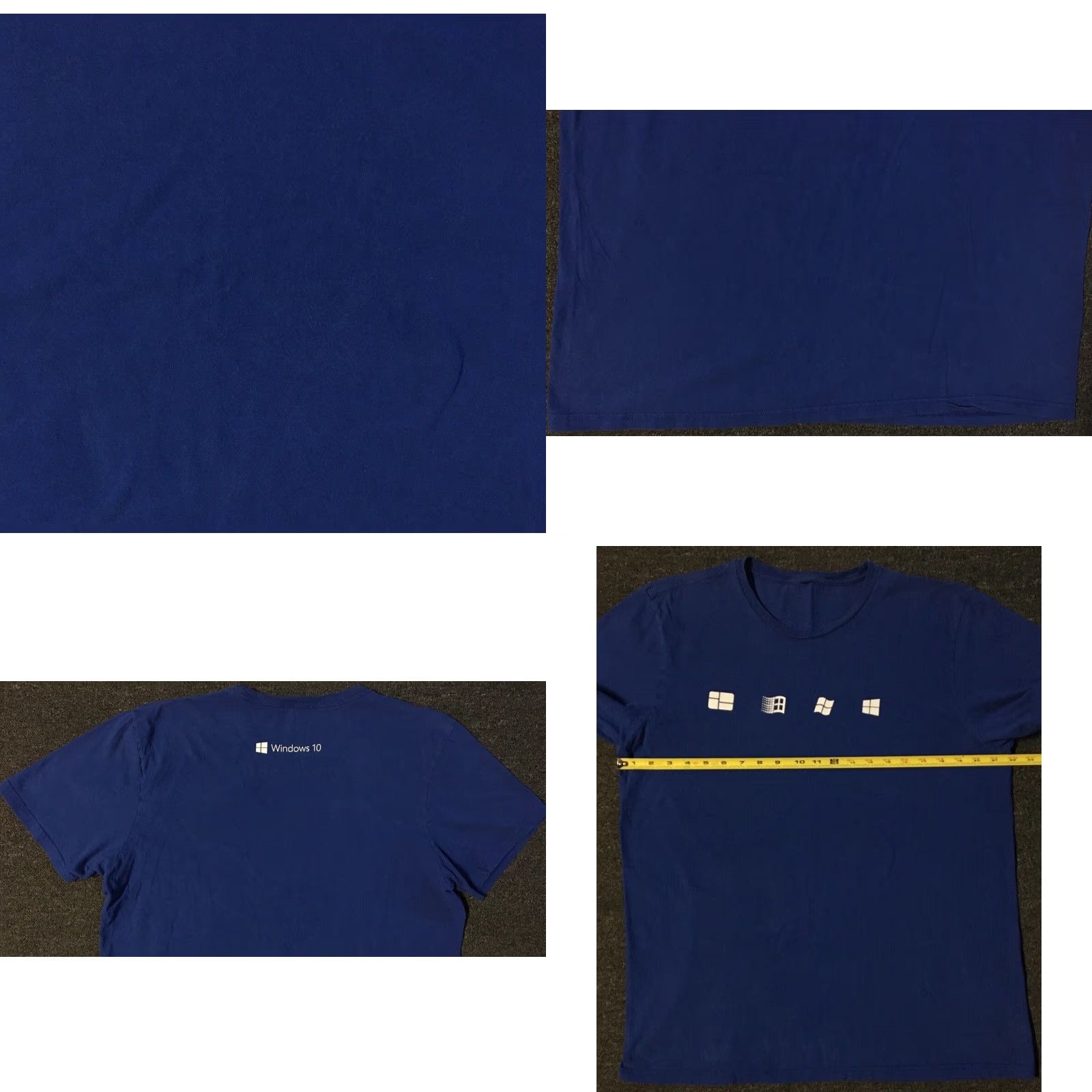 Apple VINTAGE Microsoft Windows 10 Faded Shirt XL Shirt Men XL Blue Microsoft Windows 10 90s Grunge Tech Promo USA retro 80s Size US XL / EU 56 / 4 - 8 Thumbnail