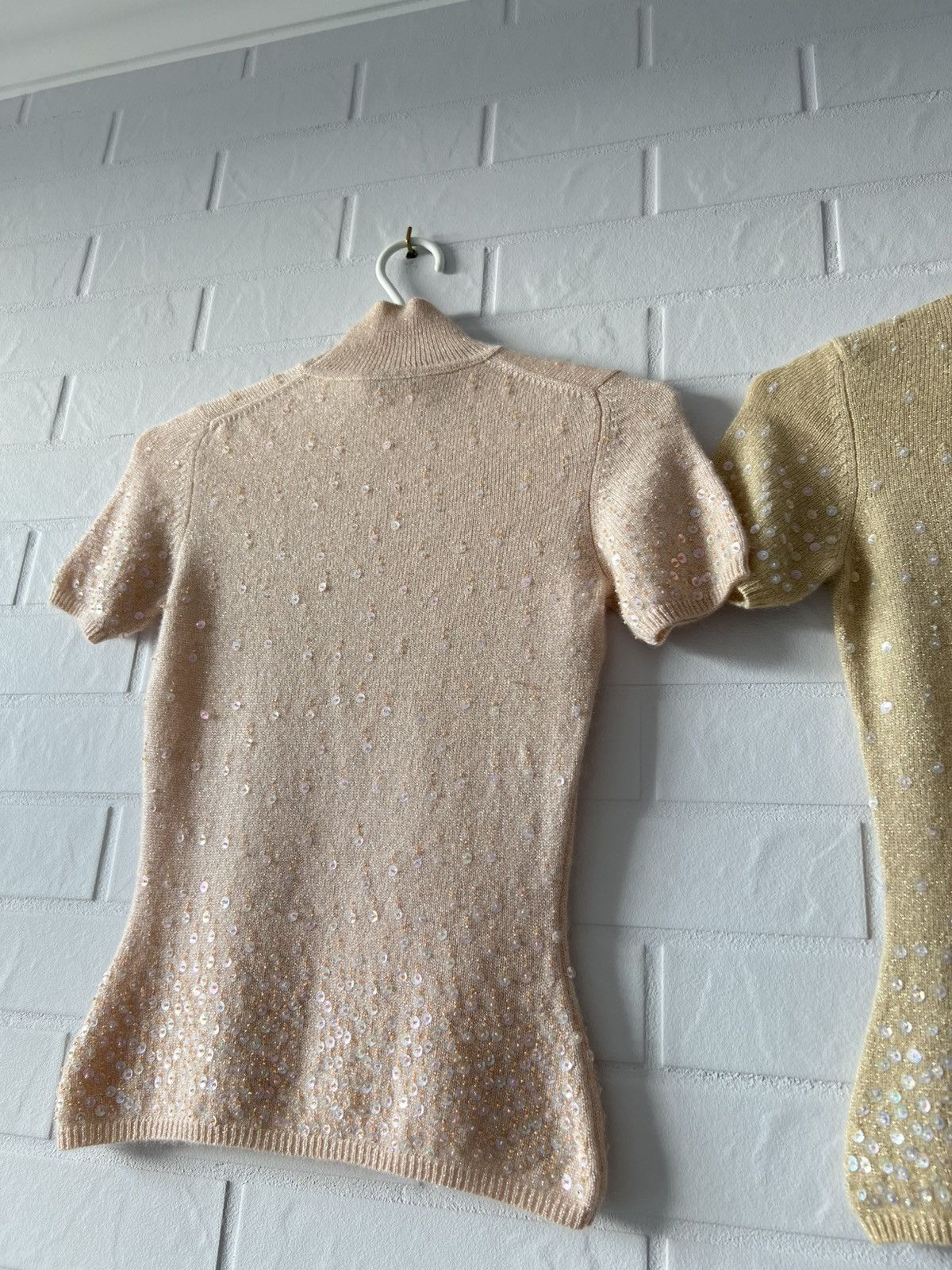 Mugler Mugler T-Shirt 100% Cashmere Short Sleeve Pink Size S/M Size M / US 6-8 / IT 42-44 - 6 Thumbnail