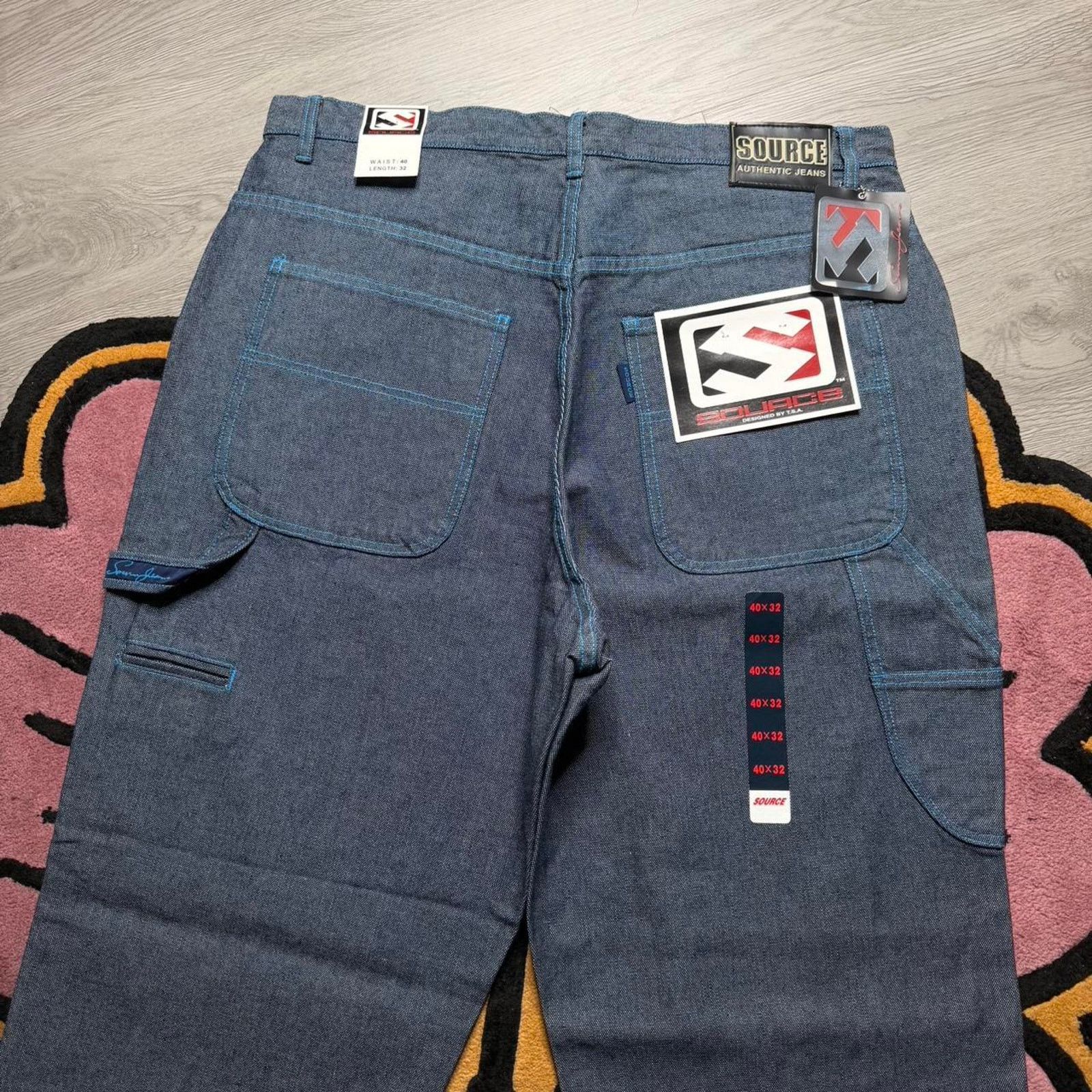 Vintage Vintage Y2K Source Authentic Loose Fit Carpenter Denim Jeans Size US 40 / EU 56 - 2 Thumbnail