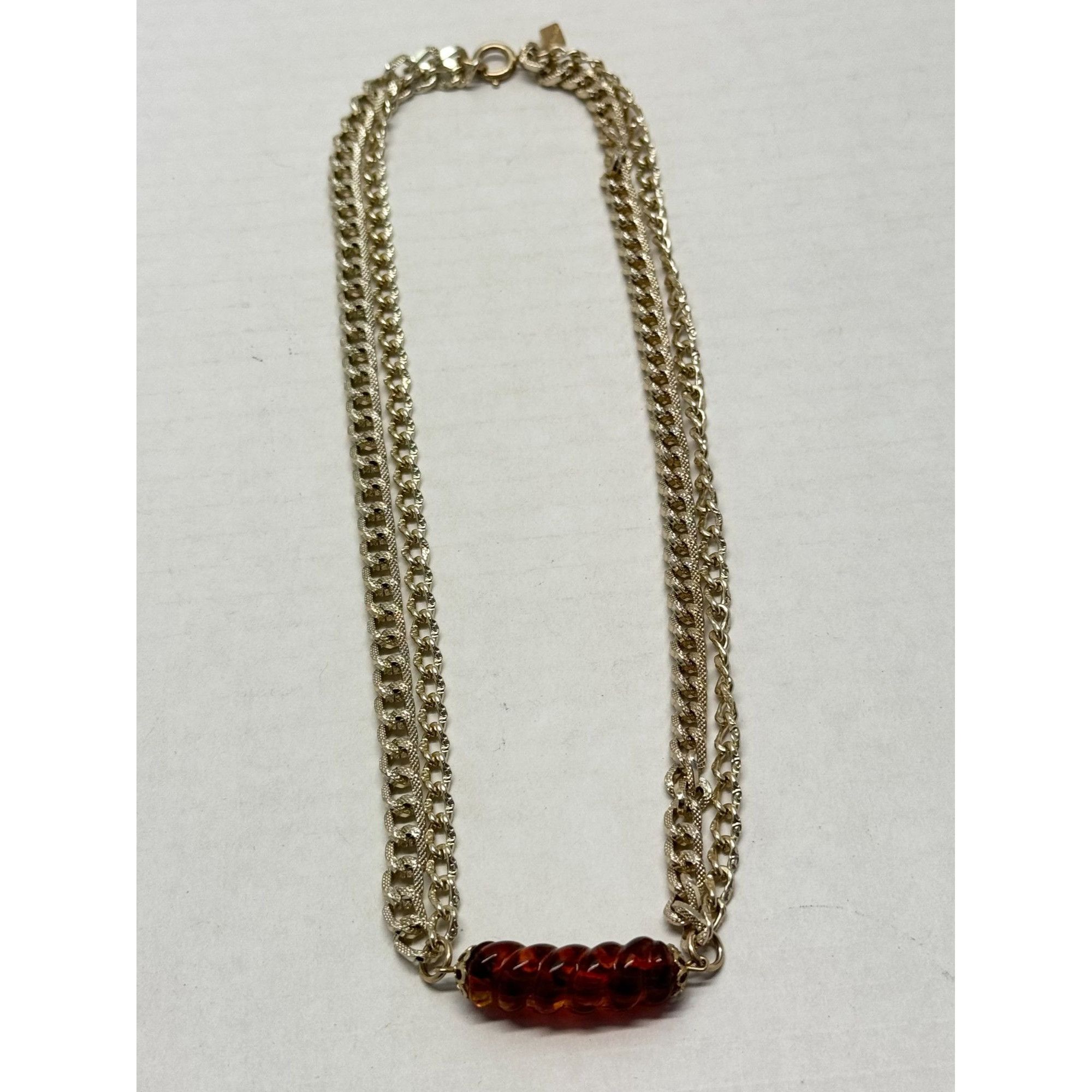 Vintage Vintage Sarah Coventry brown glass chain collar necklace Size ONE SIZE - 3 Thumbnail