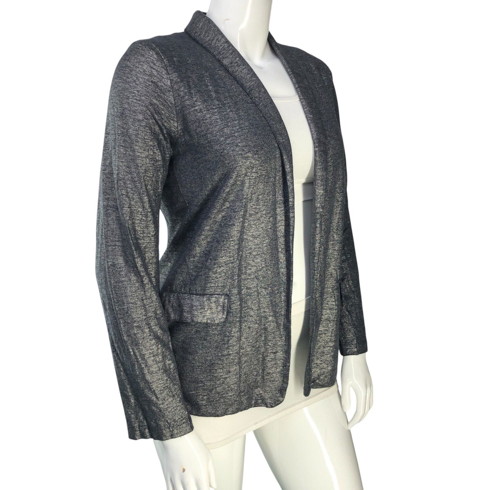 MAJESTIC FILATURES Majestic Filatures Sz 4 (XL) Blazer Open Front Linen Stretch Size L / US 10 / IT 46 - 10 Thumbnail