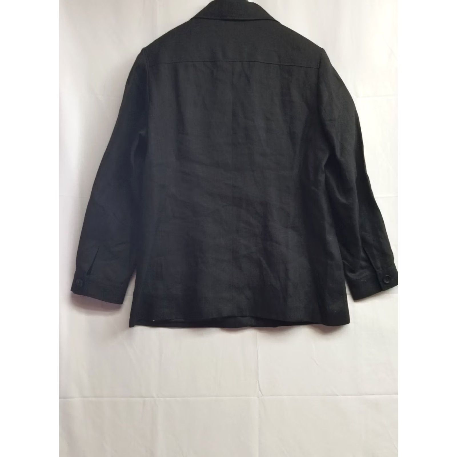 Talbots Talbots Blazer Women’s Irish Linen Jacket Pockets Coat Size 14 Black Button Up Size XL / US 12-14 / IT 48-50 - 2 Thumbnail