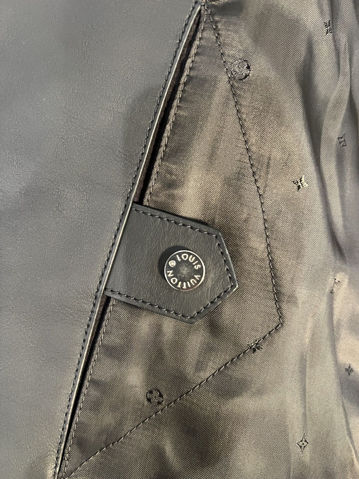 Louis Vuitton Louis Vuitton Men’s Leather Racer Jacket size 48 Size US M / EU 48-50 / 2 - 9 Thumbnail