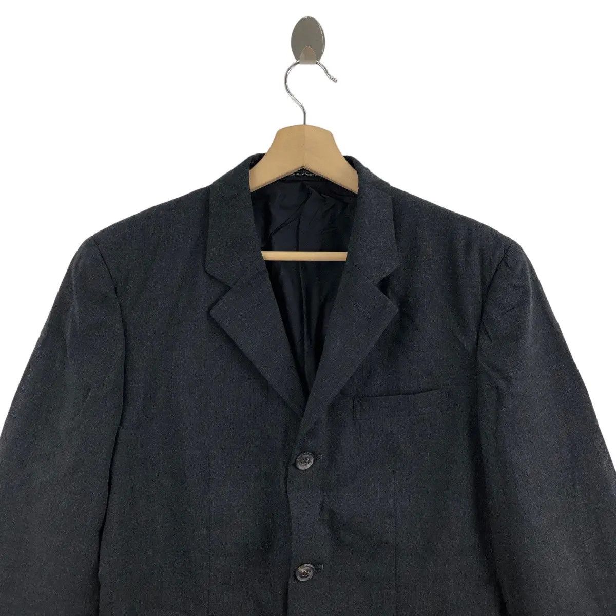 Yohji Yamamoto Vtg YOHJI YAMAMOTO INED Homme Black Blazer Sport Coat Suit Size 36R - 2 Thumbnail