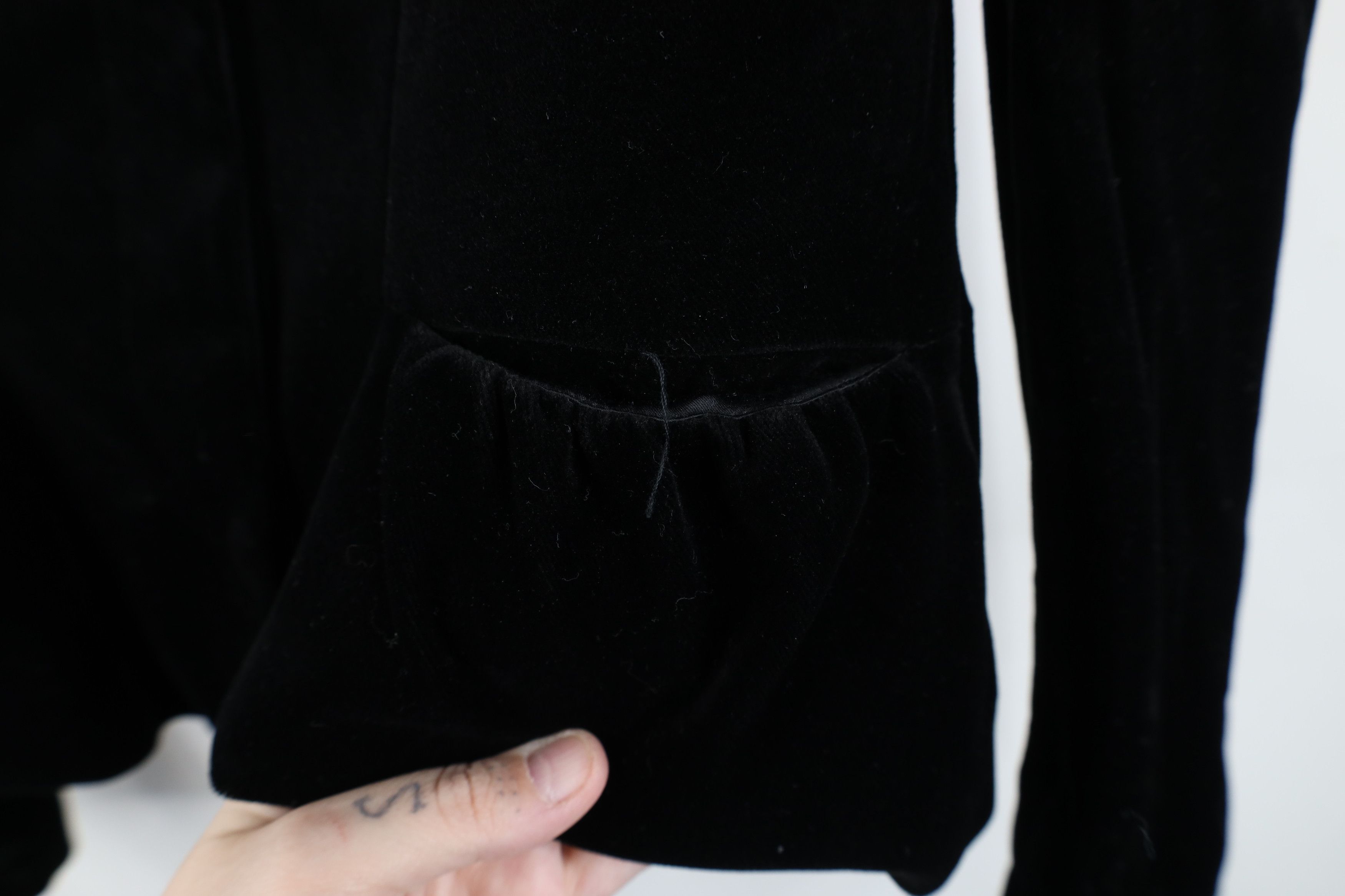 Diane von Furstenberg Diane von Furstenberg Lucille Velvet Velour Jacket Black Size M / US 6-8 / IT 42-44 - 4 Thumbnail