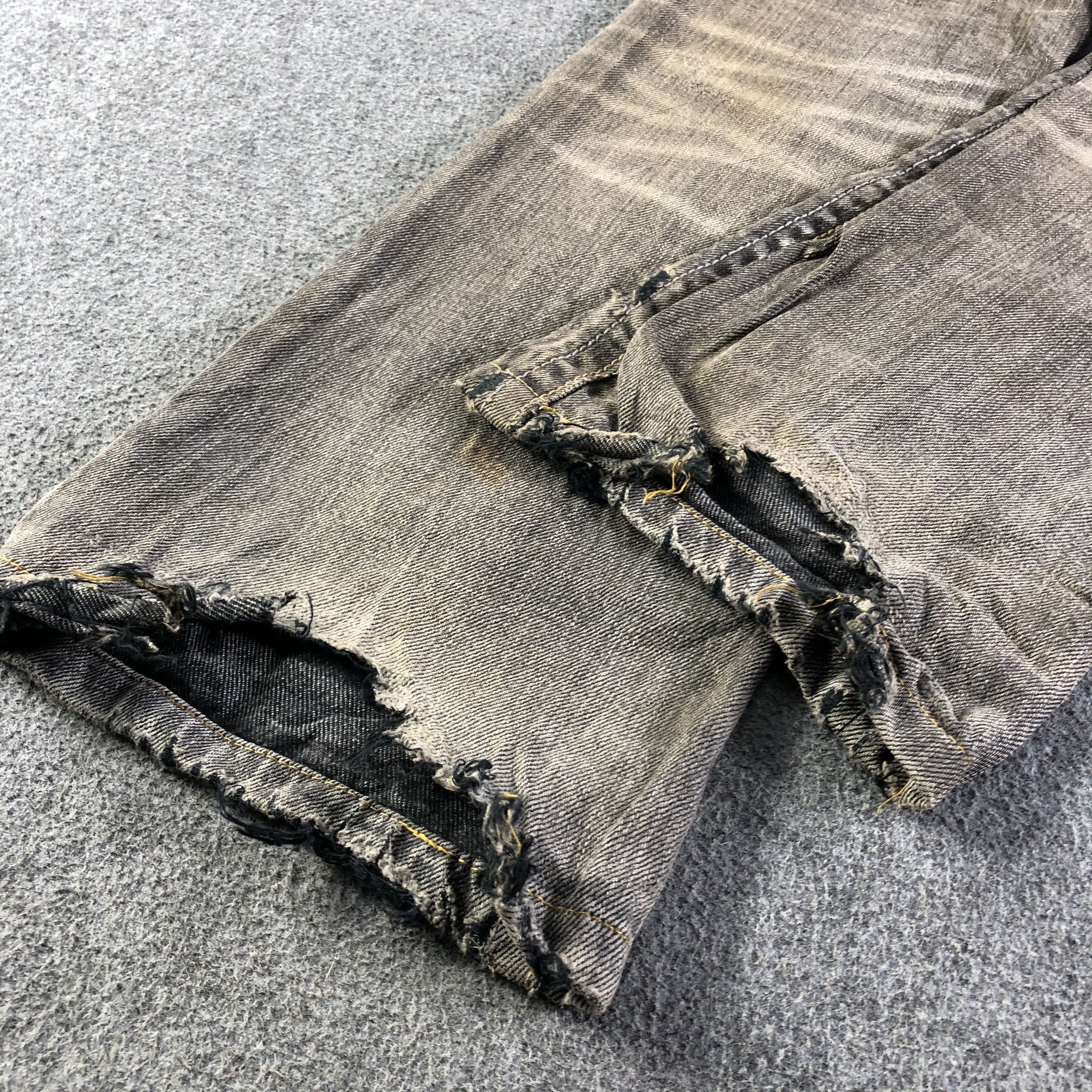 Japanese Brand Vintage Distress Flare Jeans-J4570 Size US 28 / EU 44 - 5 Thumbnail