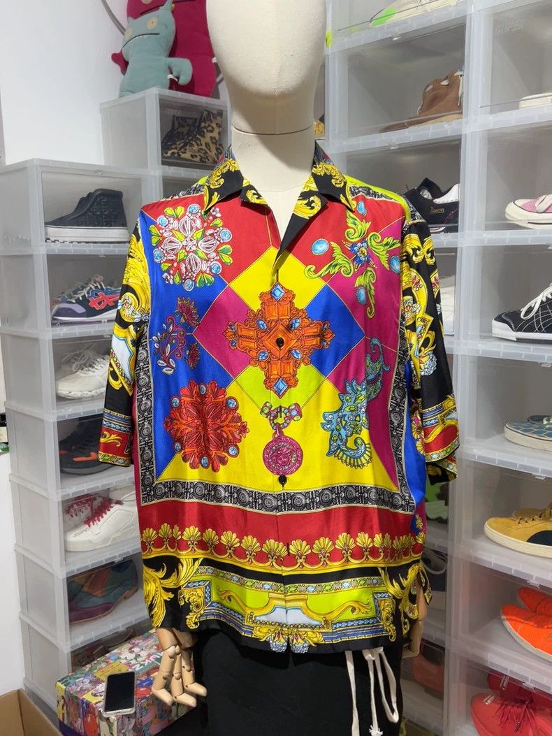 Versace Versace Silk print shirt Size M / US 6-8 / IT 42-44 - 1 Thumbnail